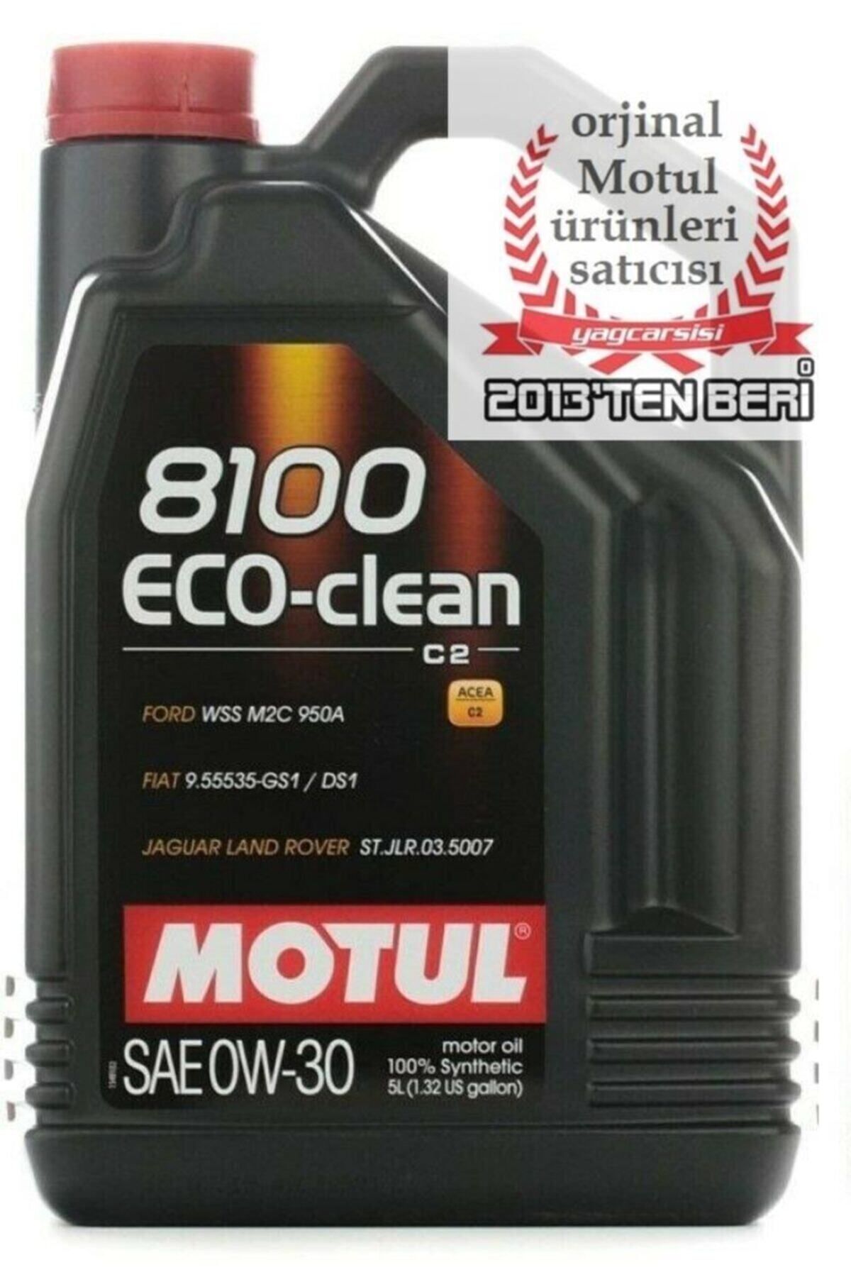 Motul 8100 Eco Clean C2 0w30-5 Litre(PARTİKÜLLÜ)