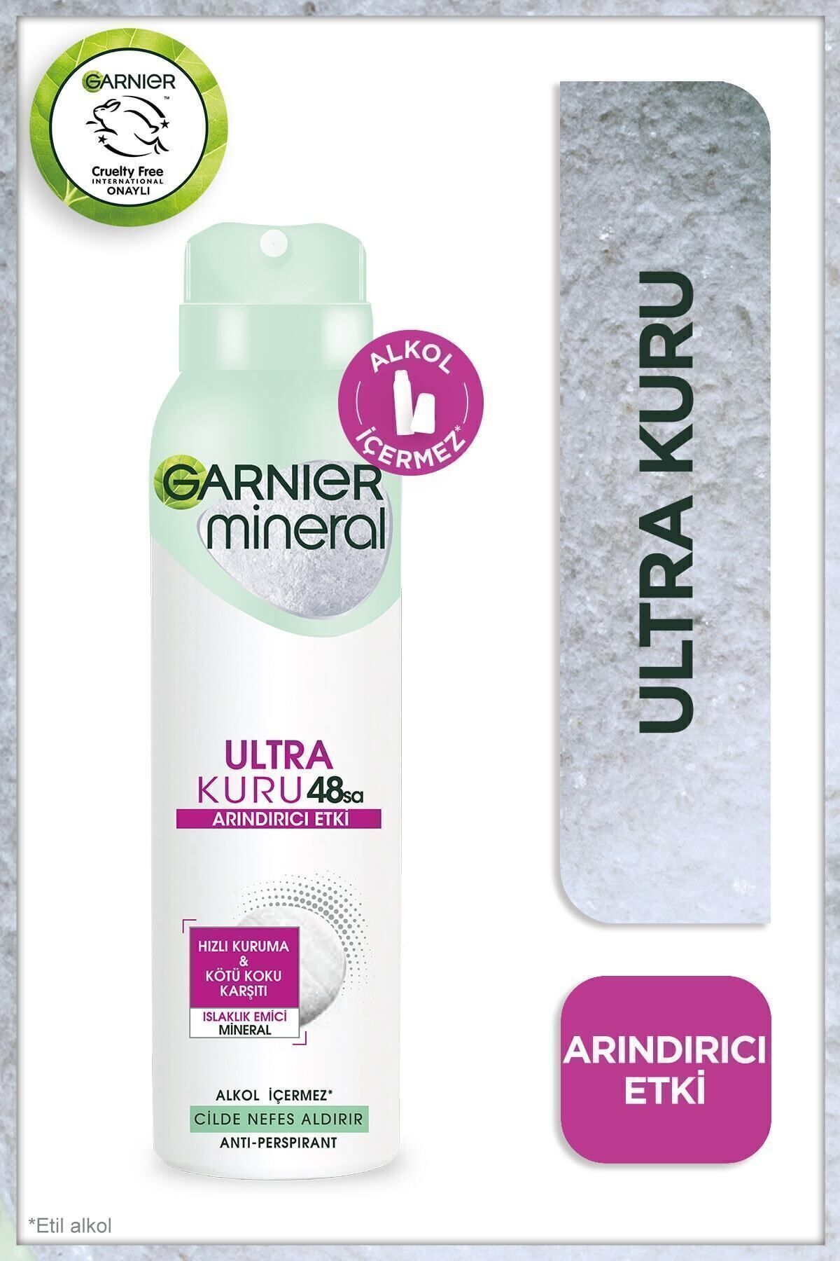 Garnier Mineral Ultra Kuru Kadın Sprey Deodorant 3600541932654