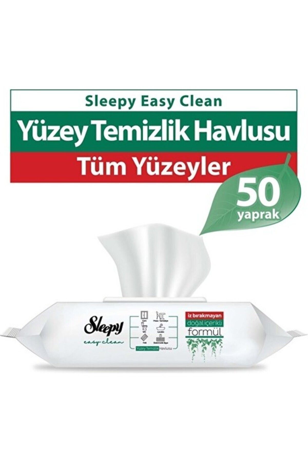 Sleepy Easy Clean Yüzey Temizlik Havlusu 50' Li