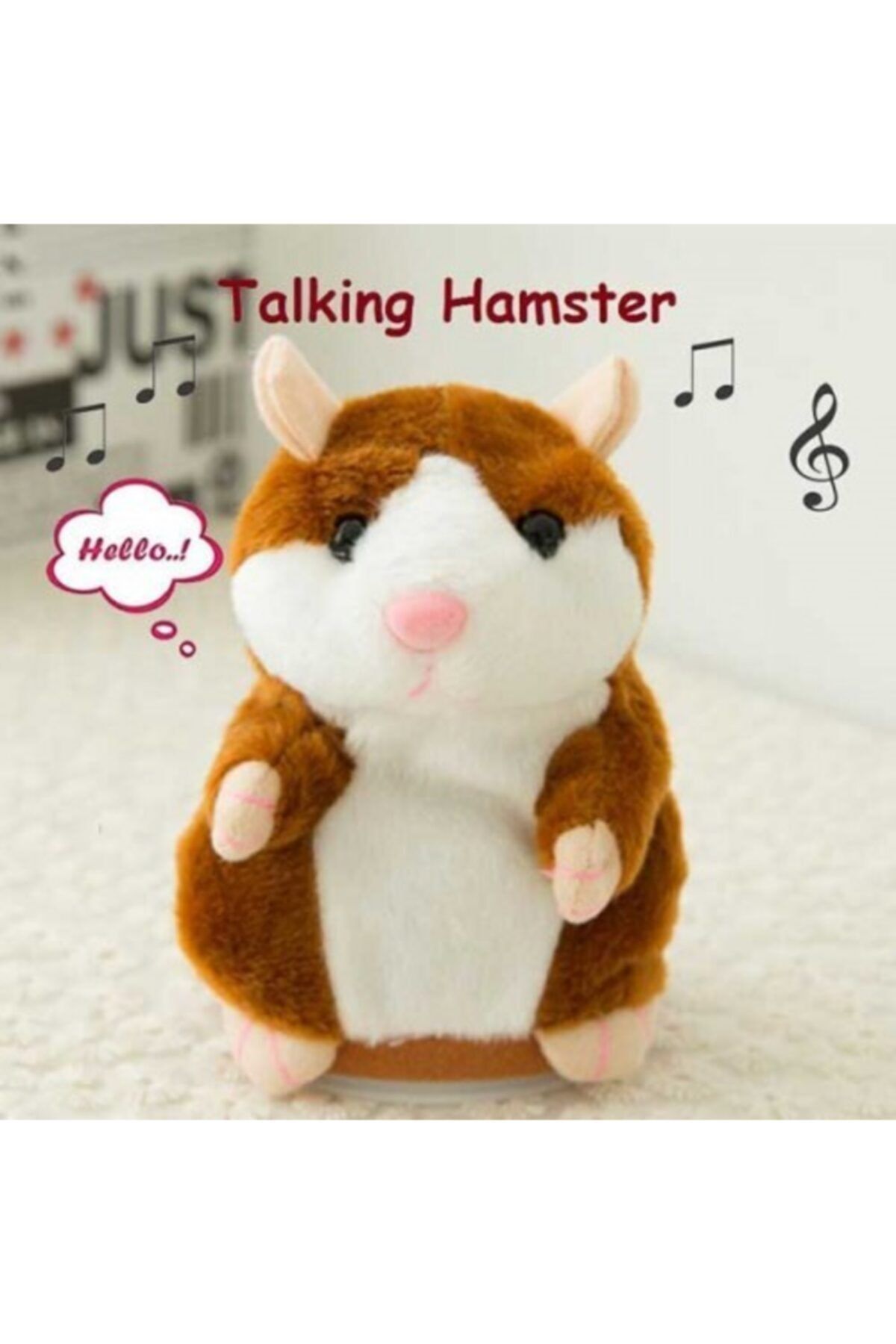 can oyuncak Talking Hamster Ses Taklidi Yapan Sevimli Fare Peluş Oyuncak