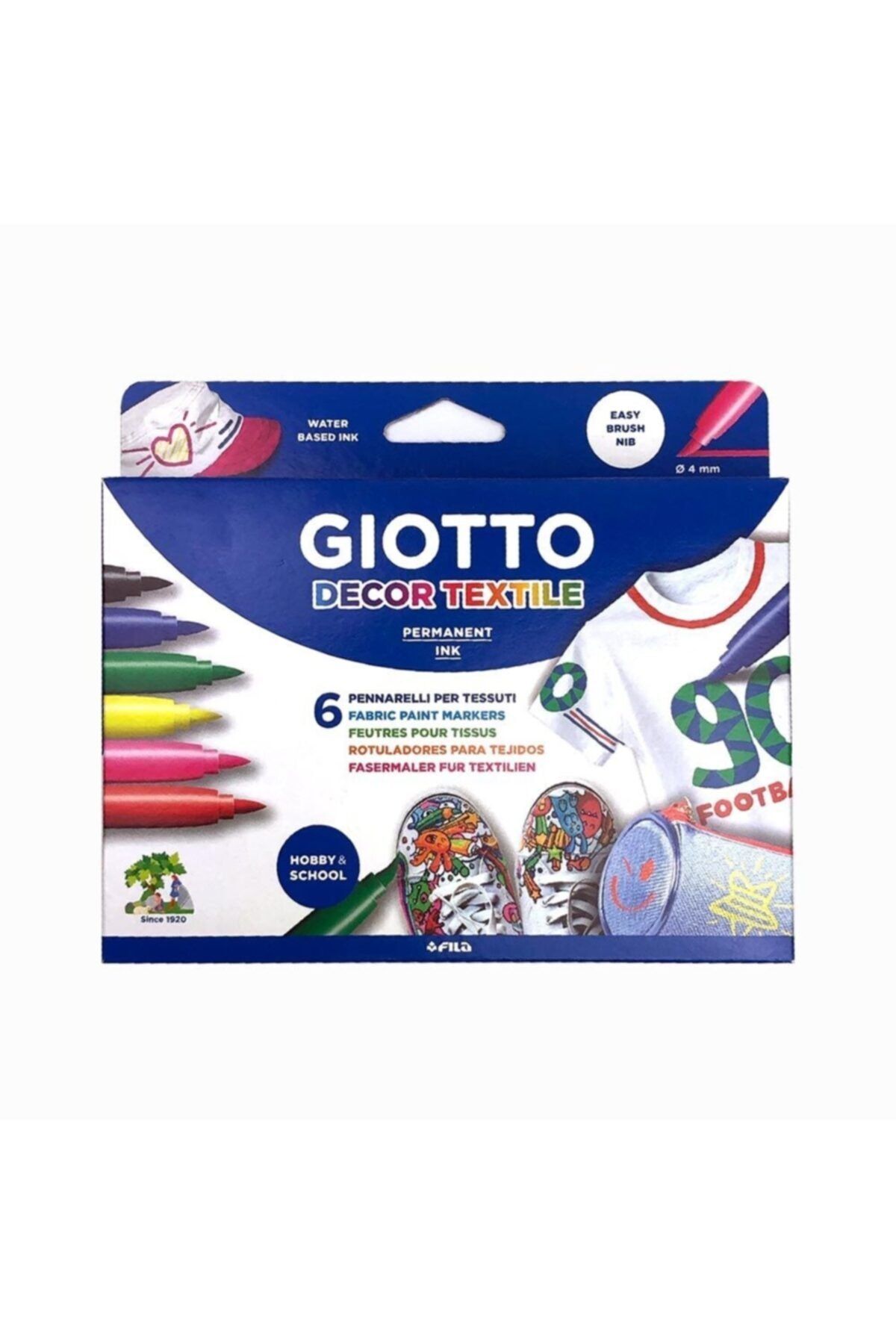 Giotto Decor Textile Kumaş Boyası 6'lı 494800