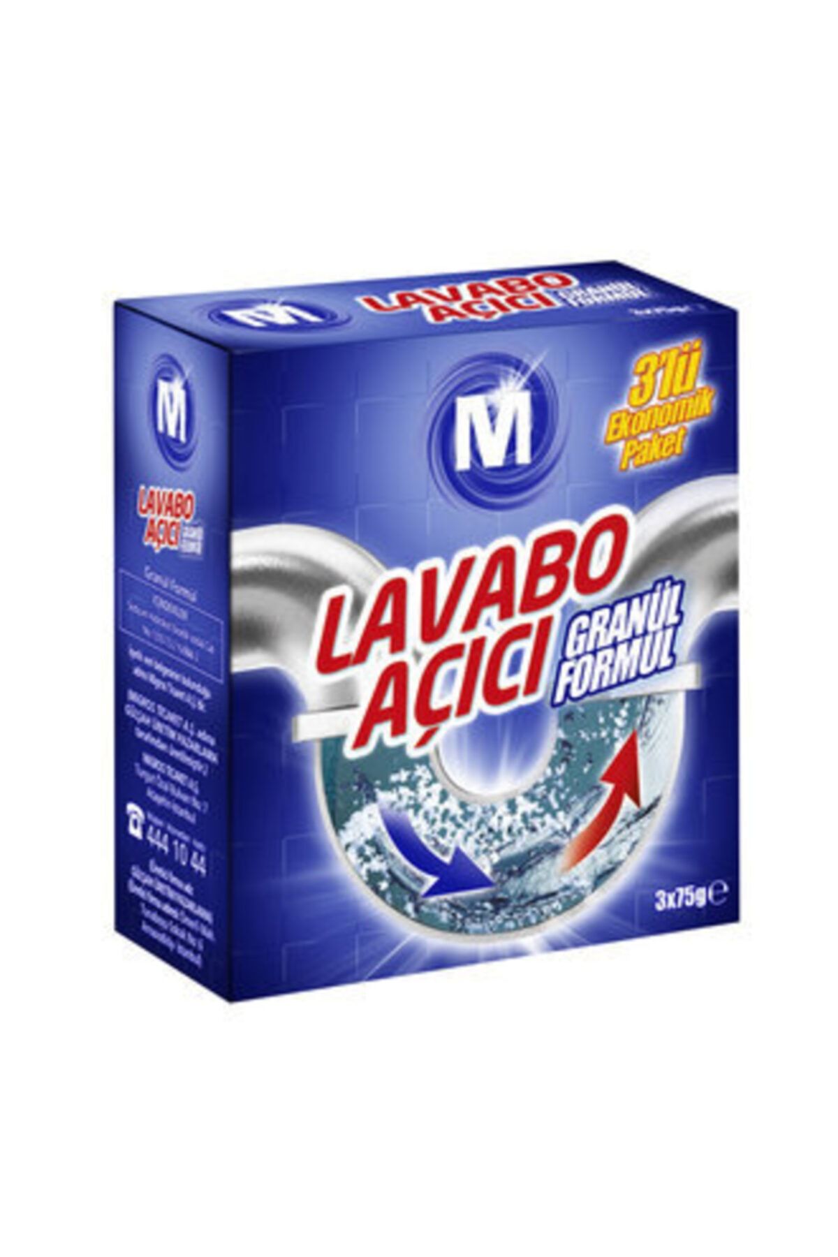Migros Lavabo Açıcı 3 Lü Ekonomik Paket 3x 75 Gr