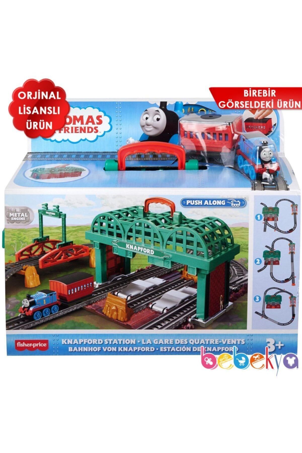 Fisher Price Orjinal Fisher Price Thomas Ve Arkadaşları Knapford Istasyonu 3 Ü 1 Arada Thomas&friends Ghk74