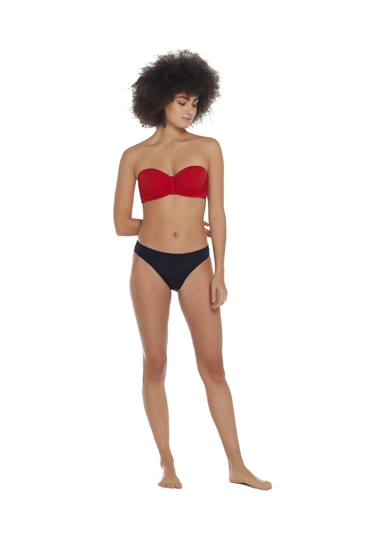 Eros Kadın Kırmızı Straplez Tek Üst Bikini