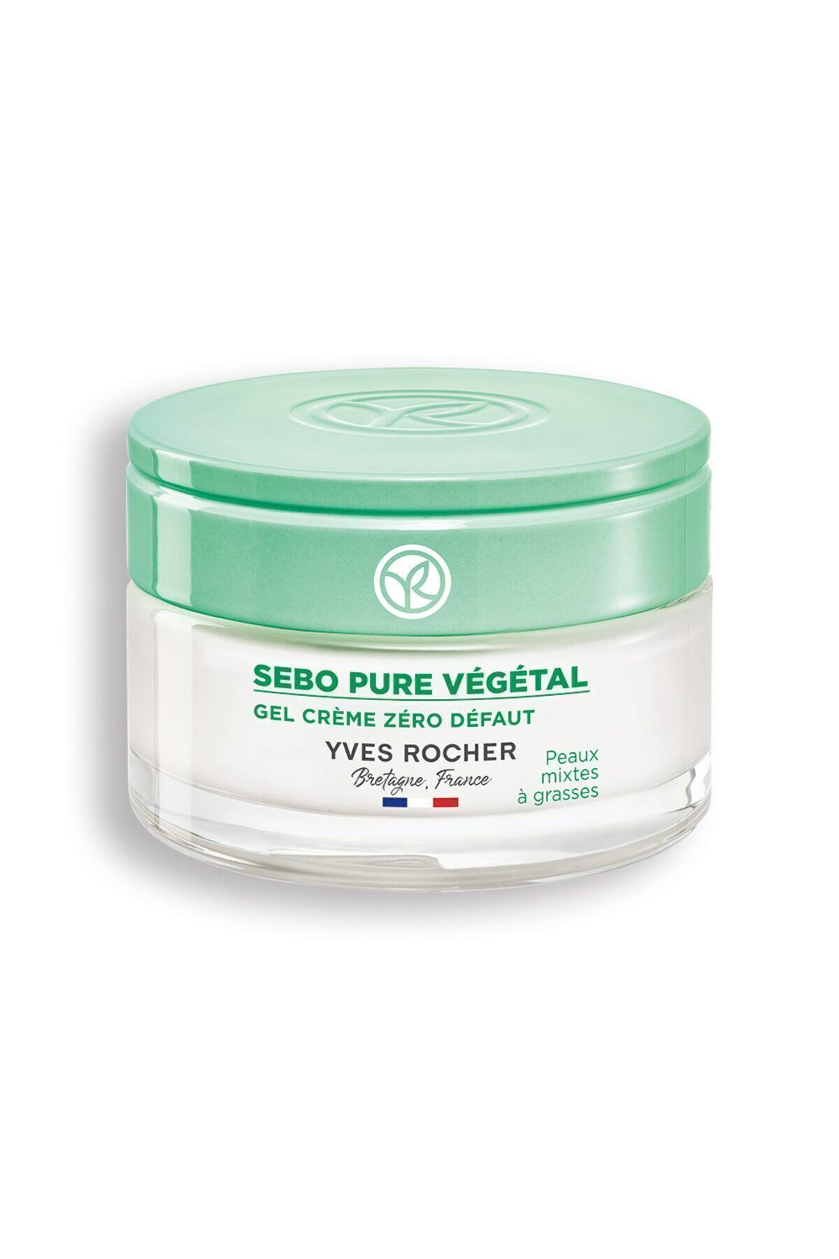 Yves Rocher Jel Krem - Karma ve Yağlı Cilt / Sebo Pure Vegetal 50 ml