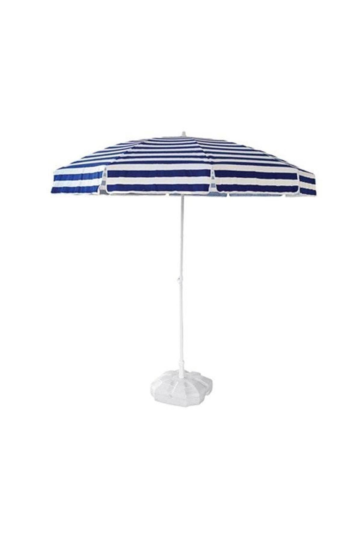 Genel Markalar Bidonlu 2 Metre Plaj Balkon Bahçe Şemsiyesi-mavi Su Dünyası