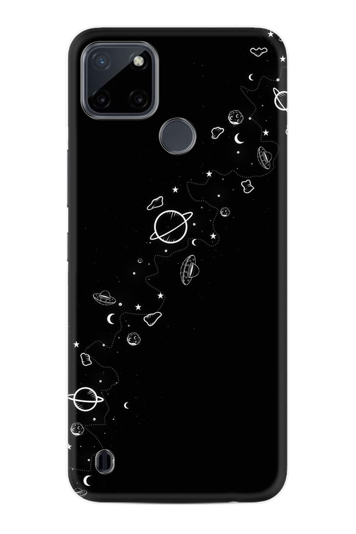 realme C25y Kılıf Silikon Desen Özel Seri Planet 1620