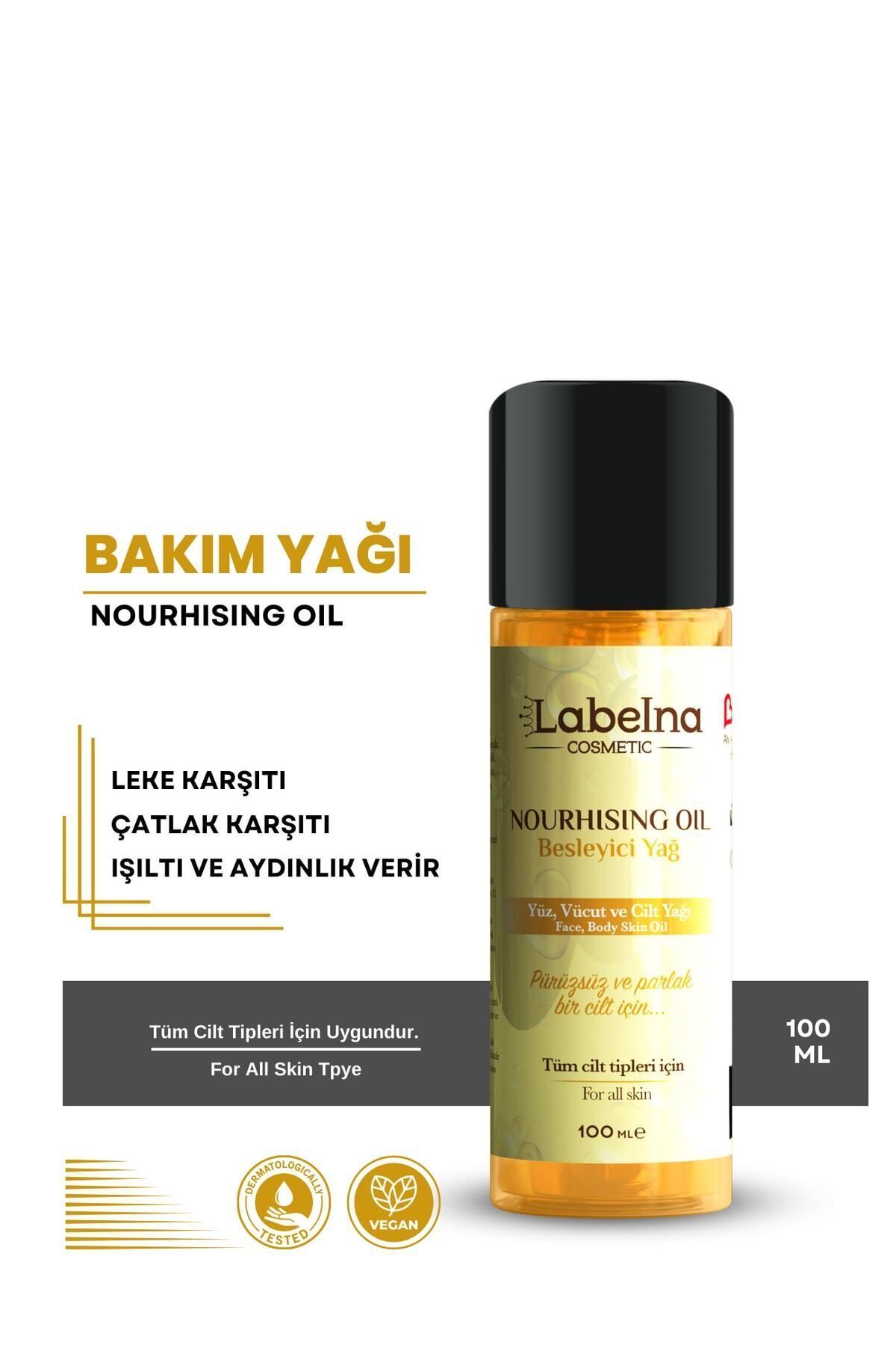 Labelna Cosmetic Leke Ve Çatlak Karşıtı Yüz,vücut Ve Saç Için Mucizevi Bakım Yağı 100ml