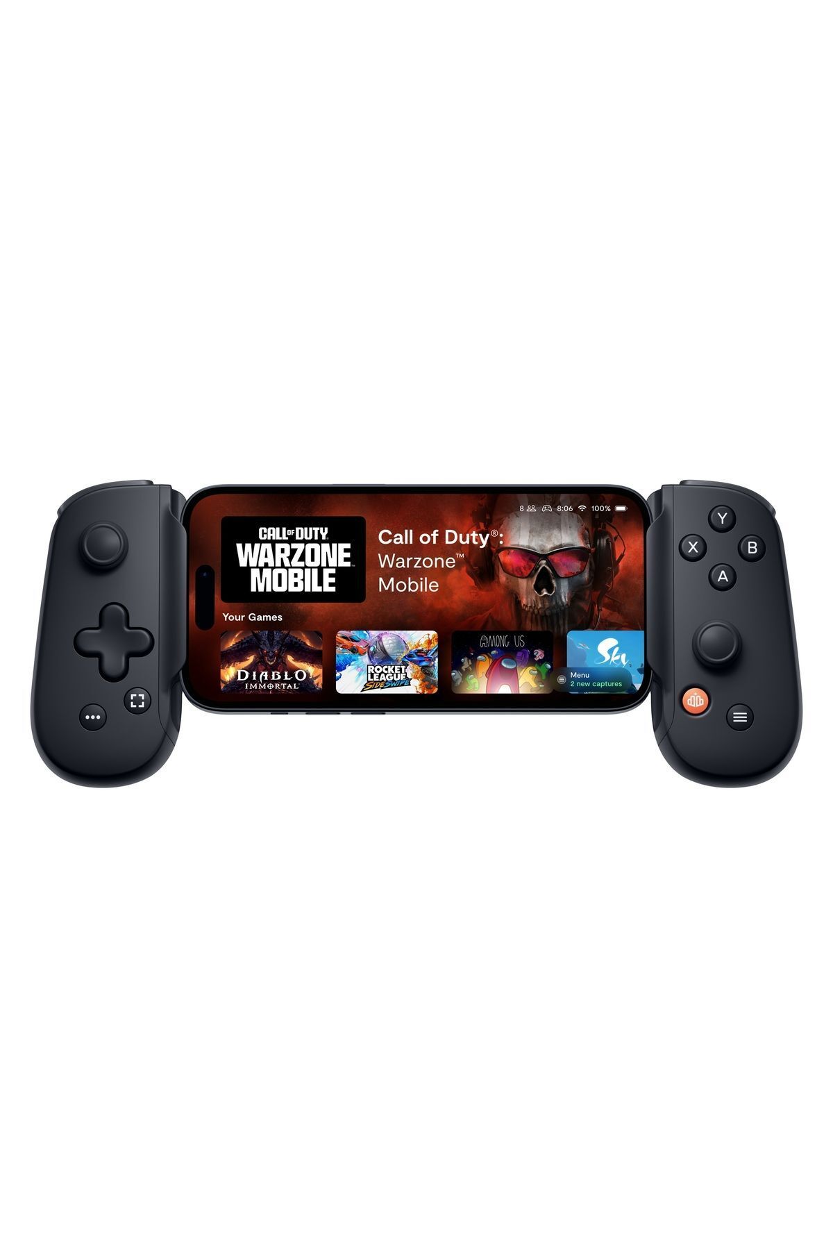backbone One, Klasik Edition Gen2 Android + iPhone 15 Serisi - USB-C Mobil Gaming Controller - Siyah