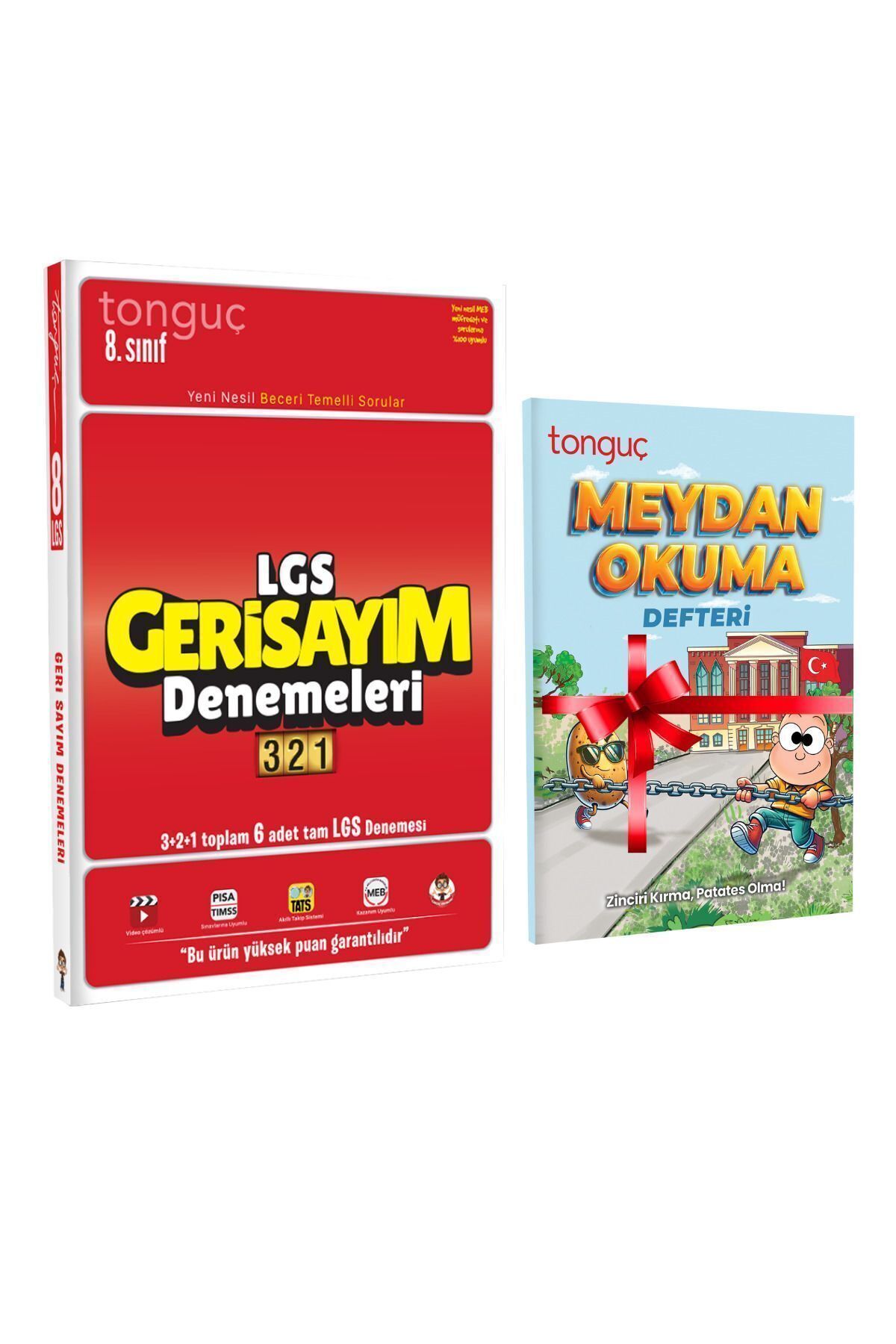 Tonguç Yayınları LGS Geri Sayım Denemeleri 321 Ve Meydan Okuma Defteri Hediyeli