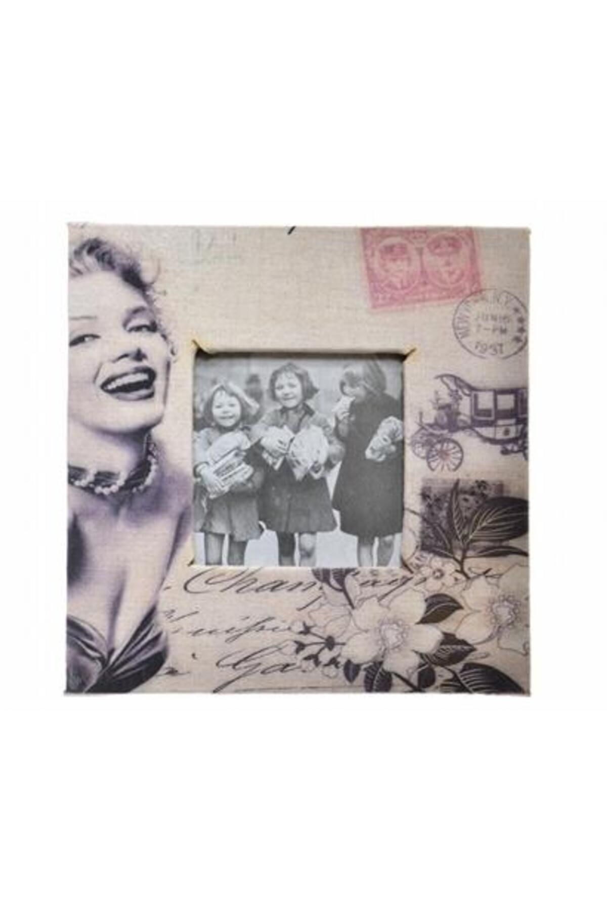 BAROKASTORE BRKSTR ShopZum  Marilyn Monroe Tasarım Fotoğraf Çerçevesi Ahşap