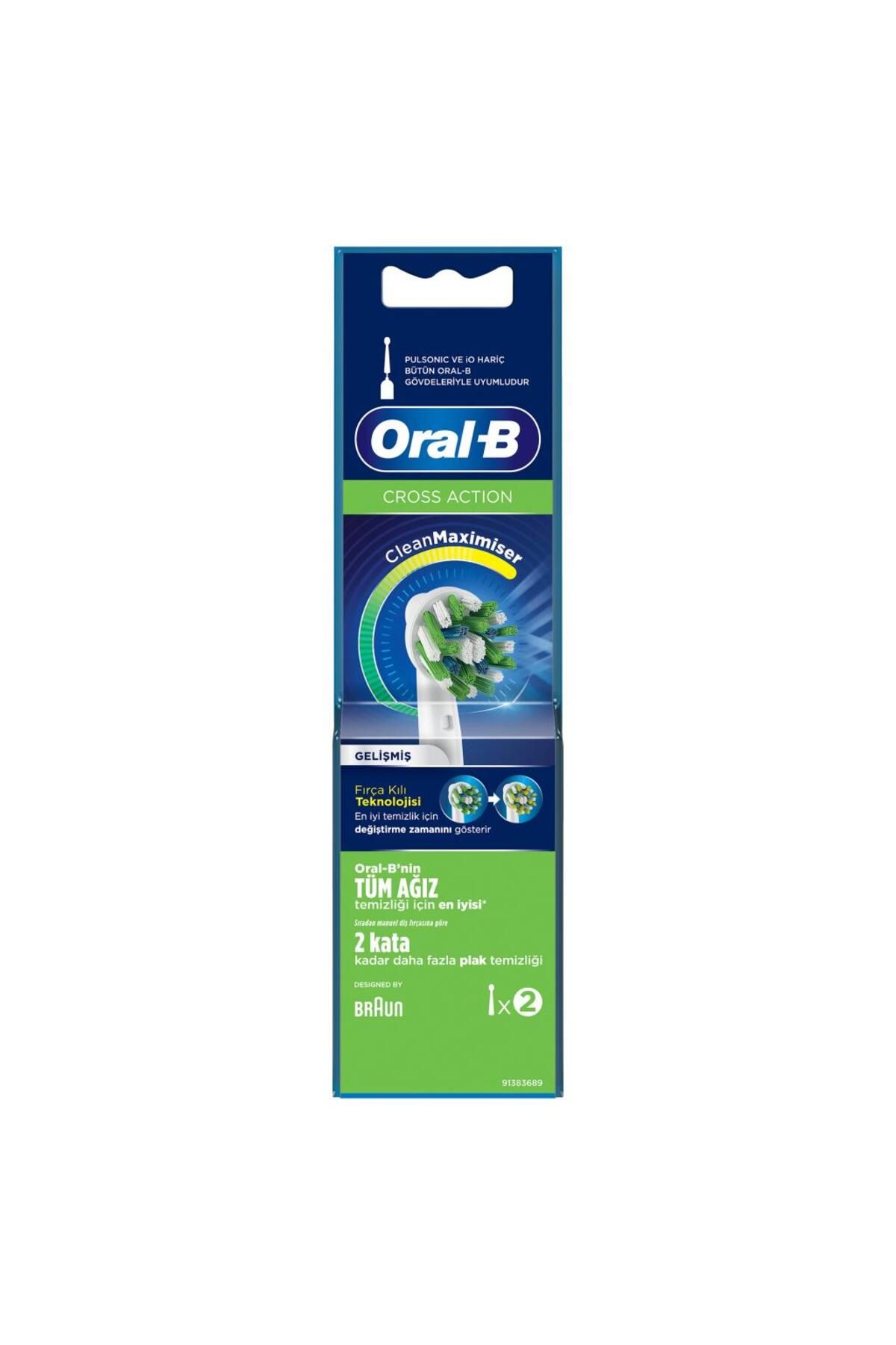 Oral-B Diş Fırçası Yedek Başlığı Clean Maximiser Cross Action 2 Li
