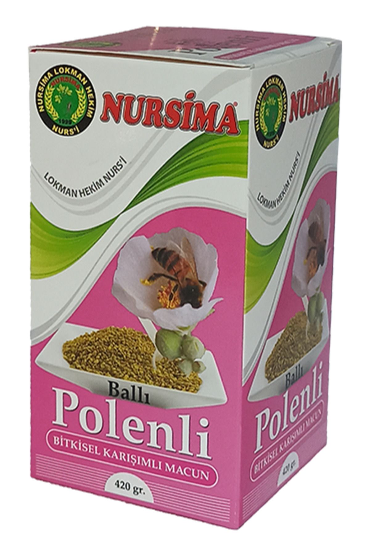 Nursima Ballı Polenli Bitkisel Karışımlı Macun 420 gr