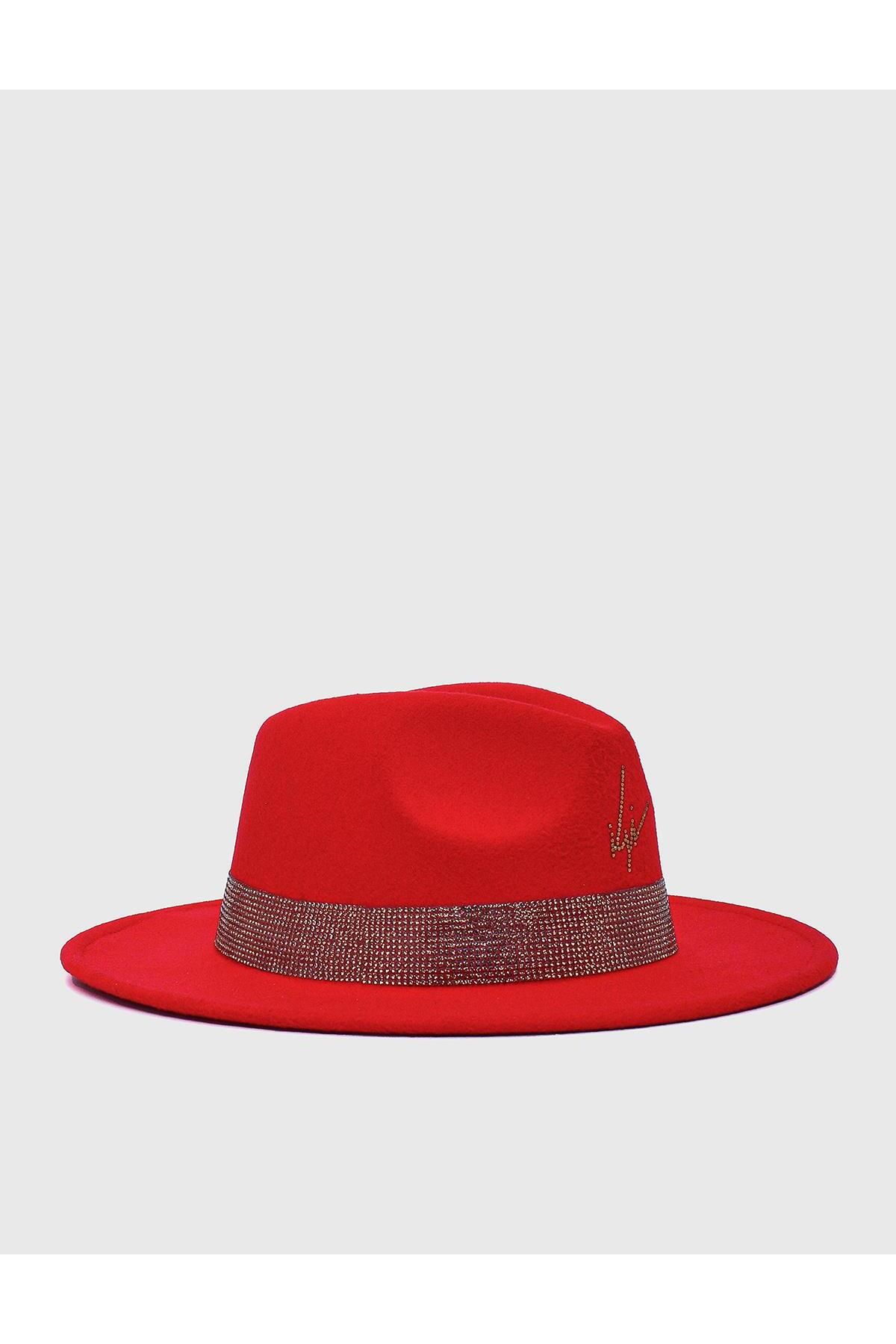 İlvi Dorina Kadın Şapka Kırmızı