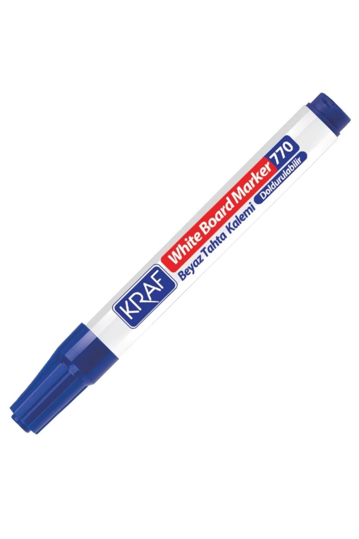 KRAF 770 Doldurulabilir Beyaz Tahta Kalemi - Mavi