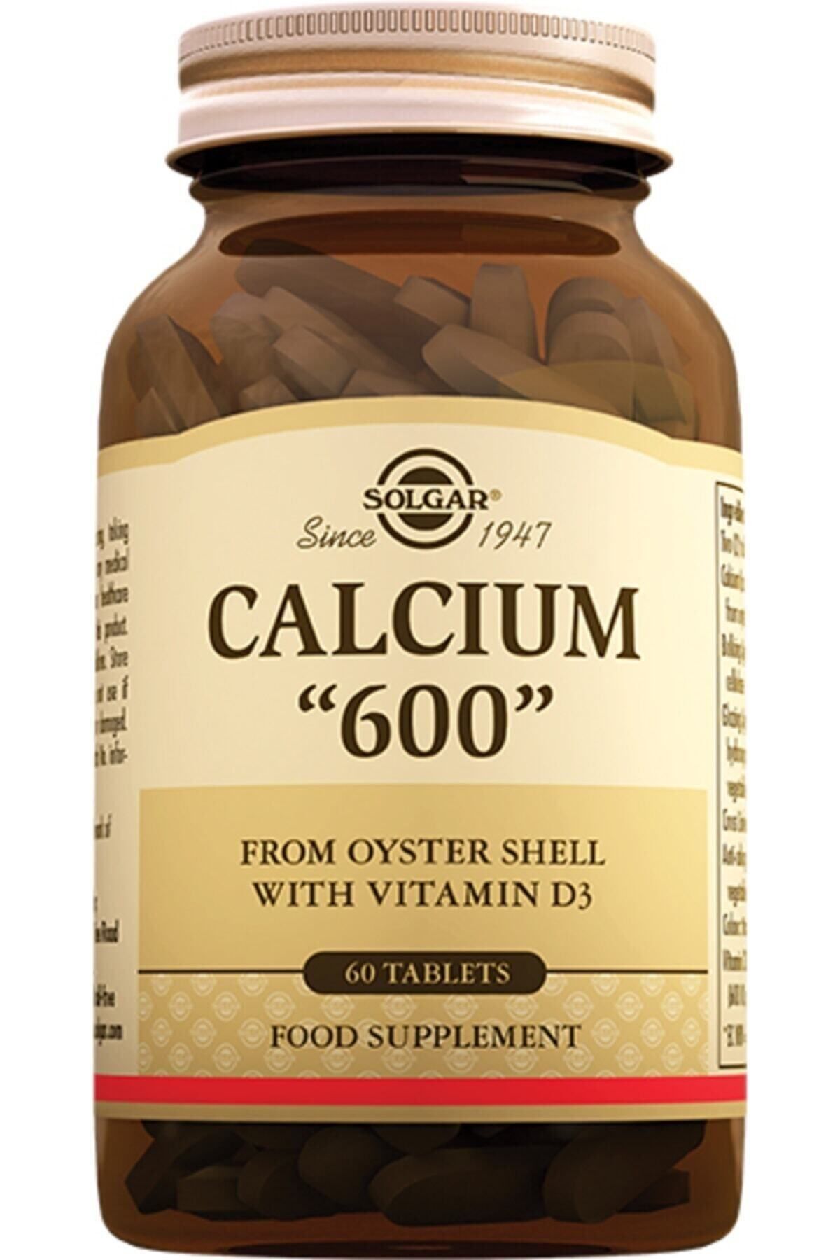 Solgar Calcium 600 Mg Oyster 60 Tablet (kalsiyum)