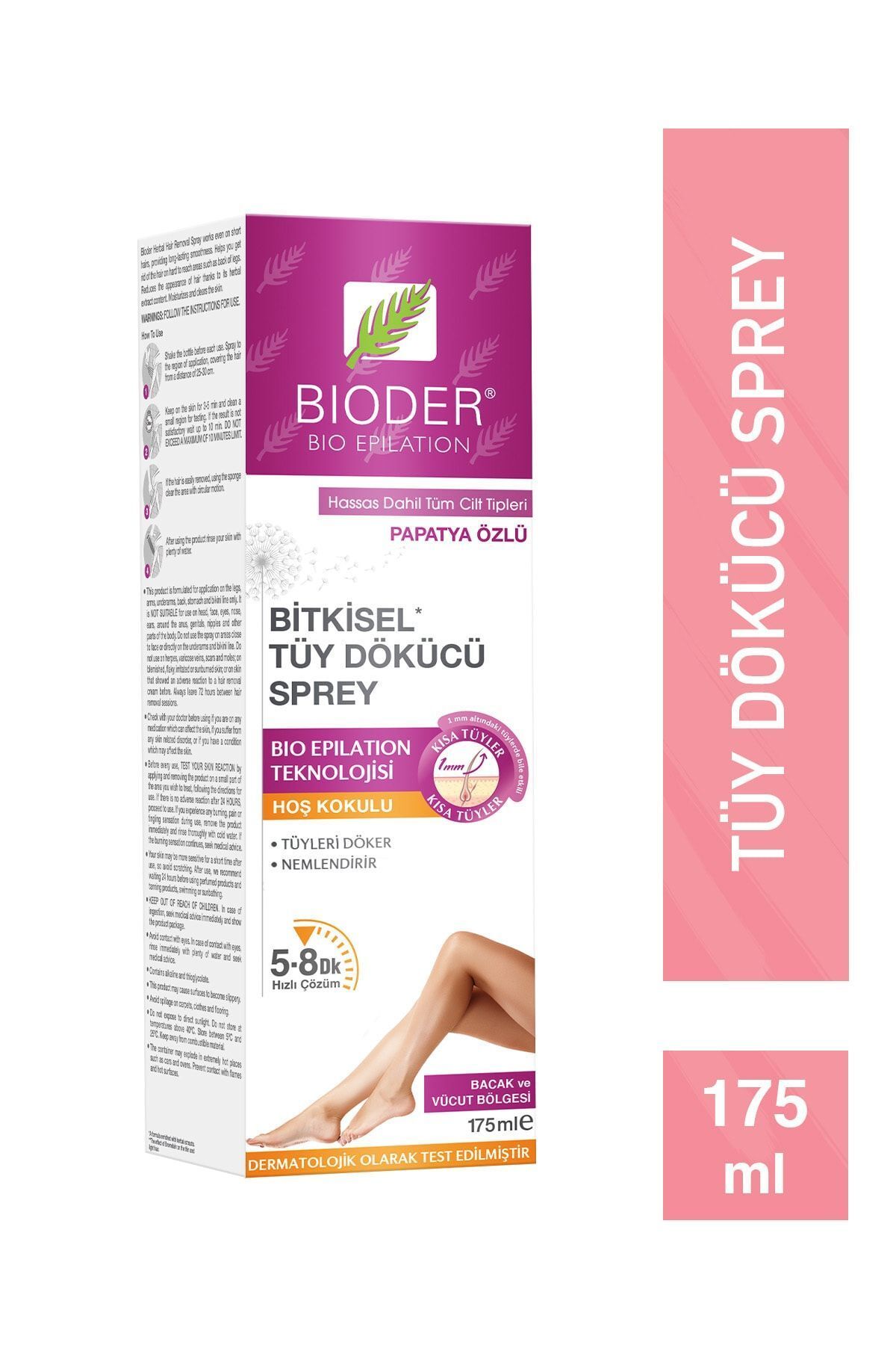 Bioder Bitkisel Tüy Dökücü Sprey 175 ml