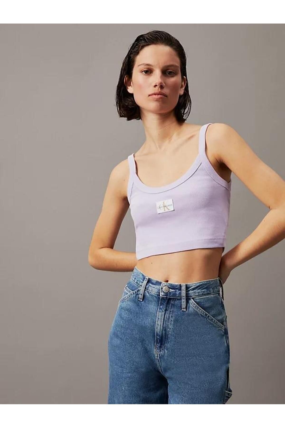 Calvin Klein WOVEN LABEL RIB BRALETTE