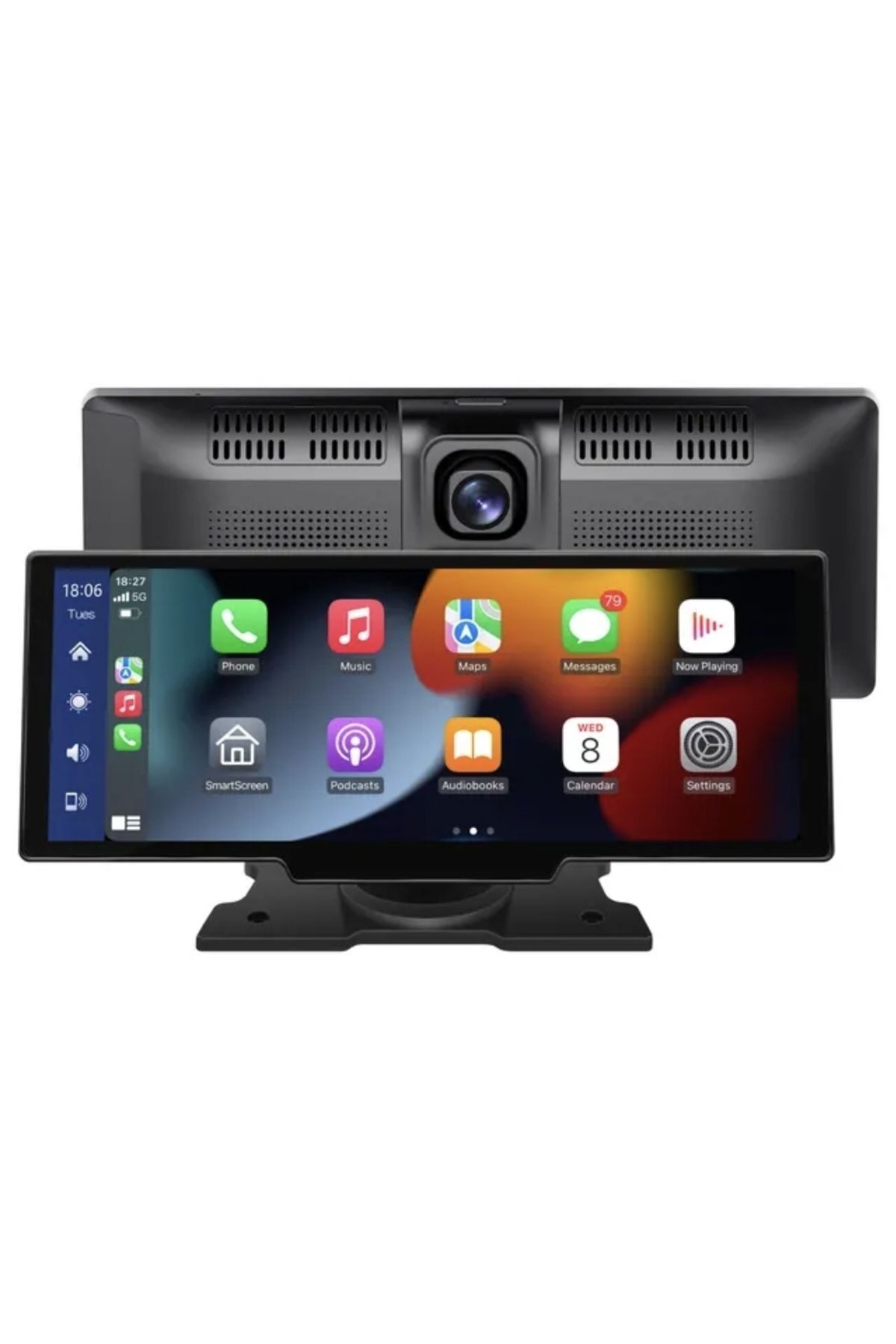 WIWOCAM 4K Çift Kameralı Apple Carplay Ve Android Auto-Dokunmatik Ekranlı Multimedya