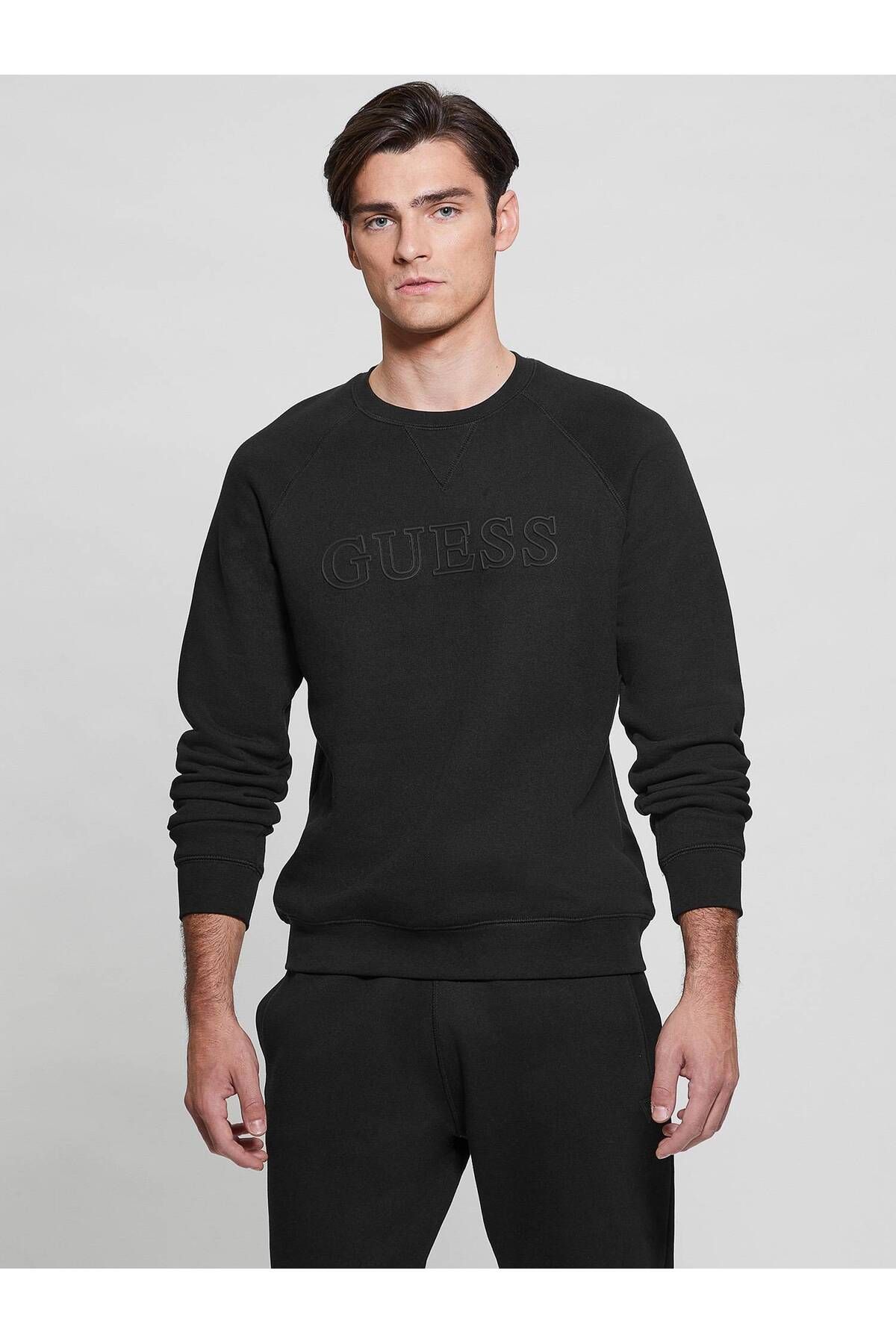 Guess Aldwin Erkek Aktif Sweatshirt