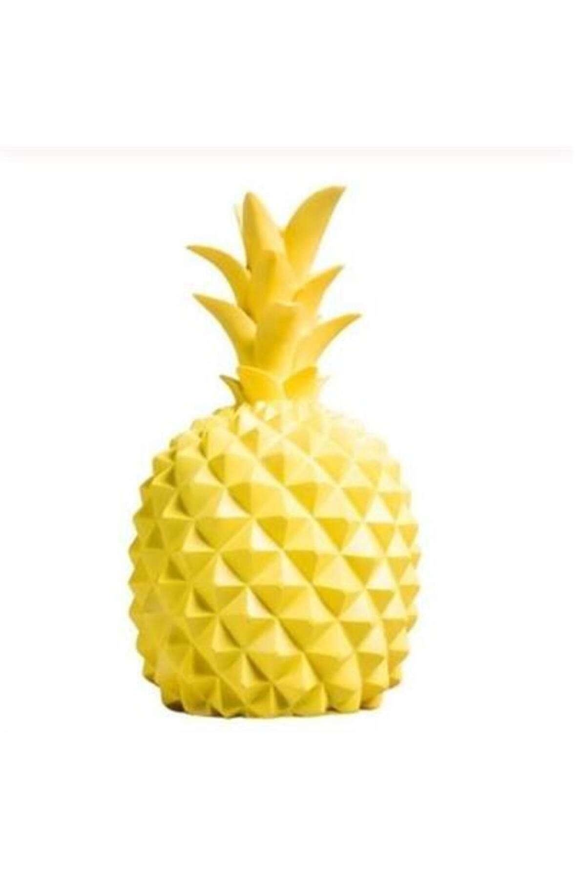 Genel Markalar BUFFER® Ananas Şeklinde Desenli Büyük Boy Pilli Masa ve Gece Lambası