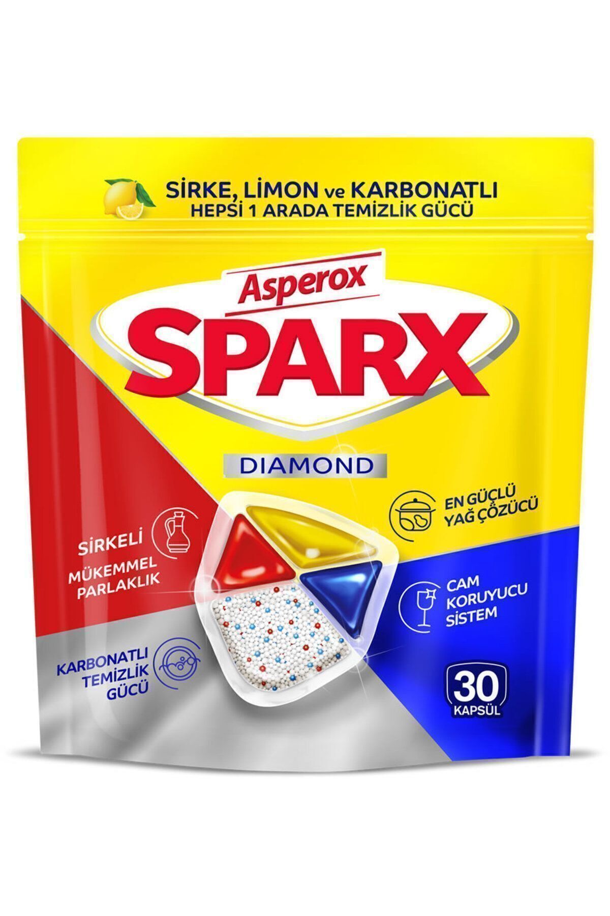 ASPEROX Sparx Bulaşık Makinesi Kapsülü 30 Yıkama