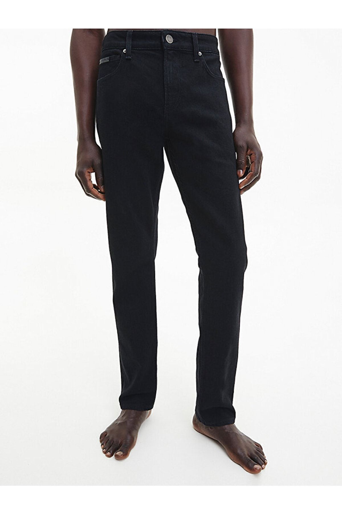 Calvin Klein Erkek Normal Belli Dar Kesim Düz Paça Siyah Jeans K10k111239-1by