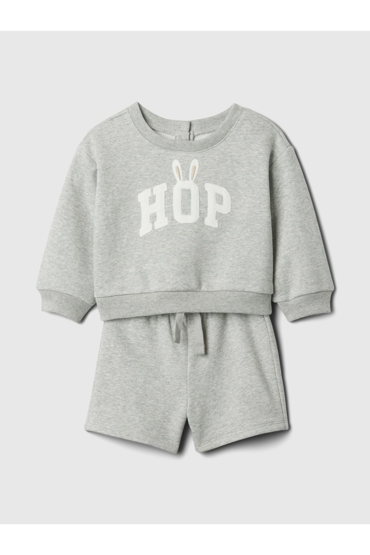 GAP Erkek Bebek Gri Grafikli Outfit Set