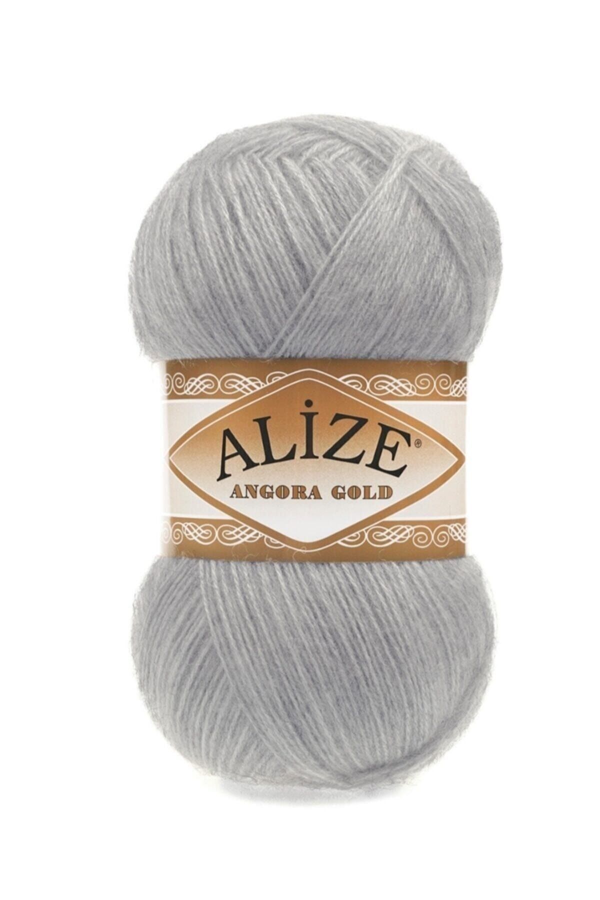 Alize 5 Adet Angora Gold 21 Gri El Örgü İplikleri
