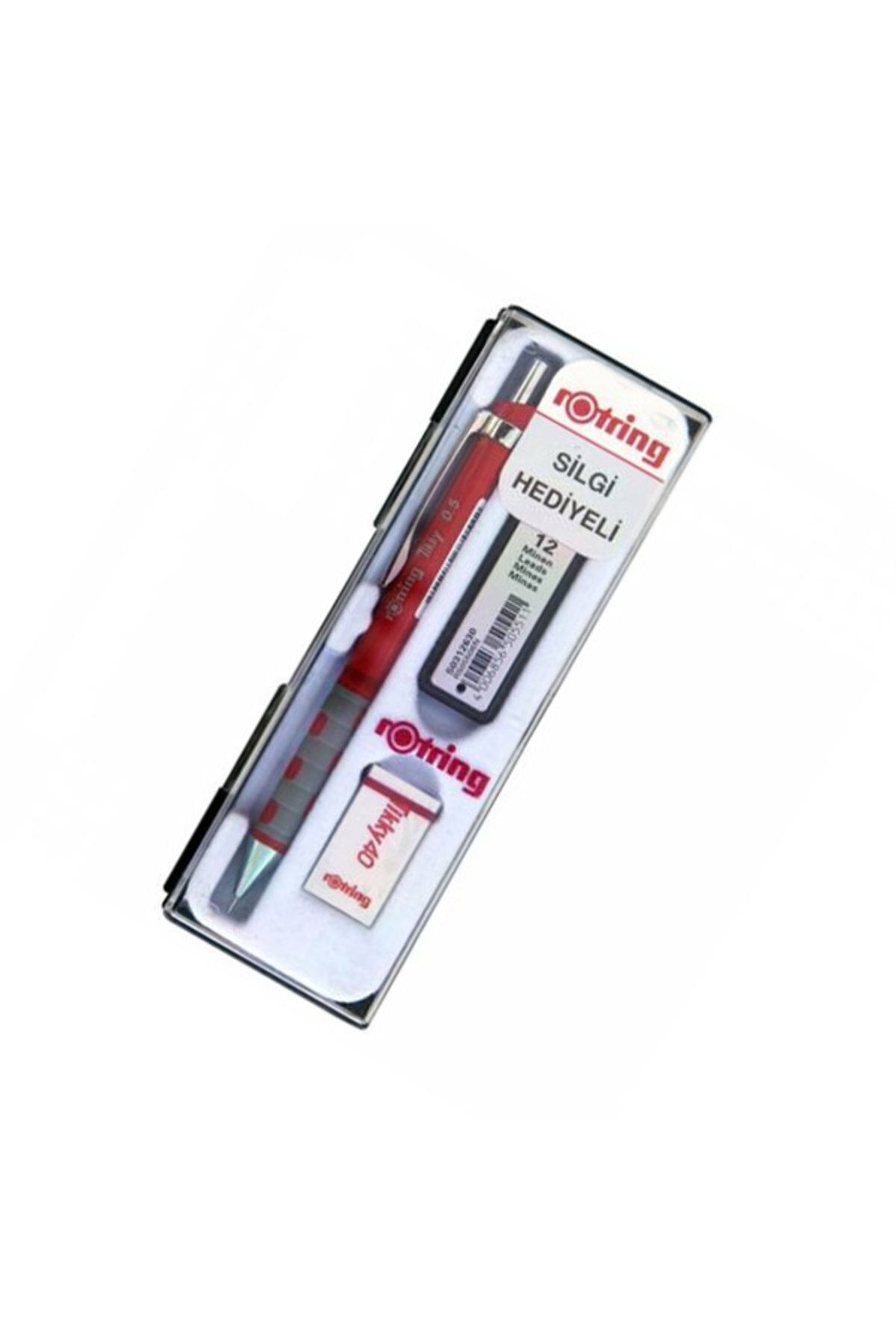 Rotring Okul Seti Versatil+min Silgi Hediyeli 0.5 Mm Kırmızı Ro-kk07-05k