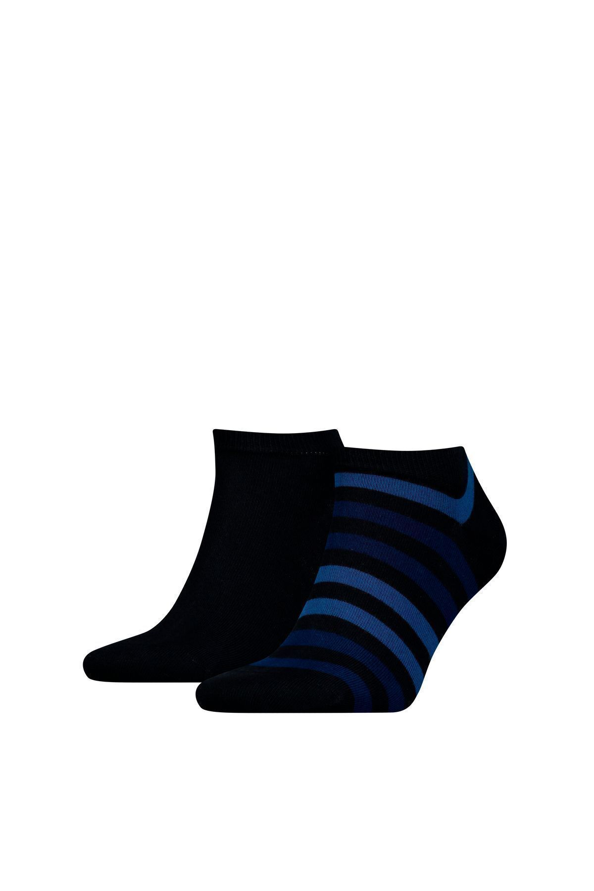 Tommy Hilfiger Erkek Marka Logolu Pamukllu Kısa Günlük Kullanıma Uygun Lacivert Çorap Som3820000-322