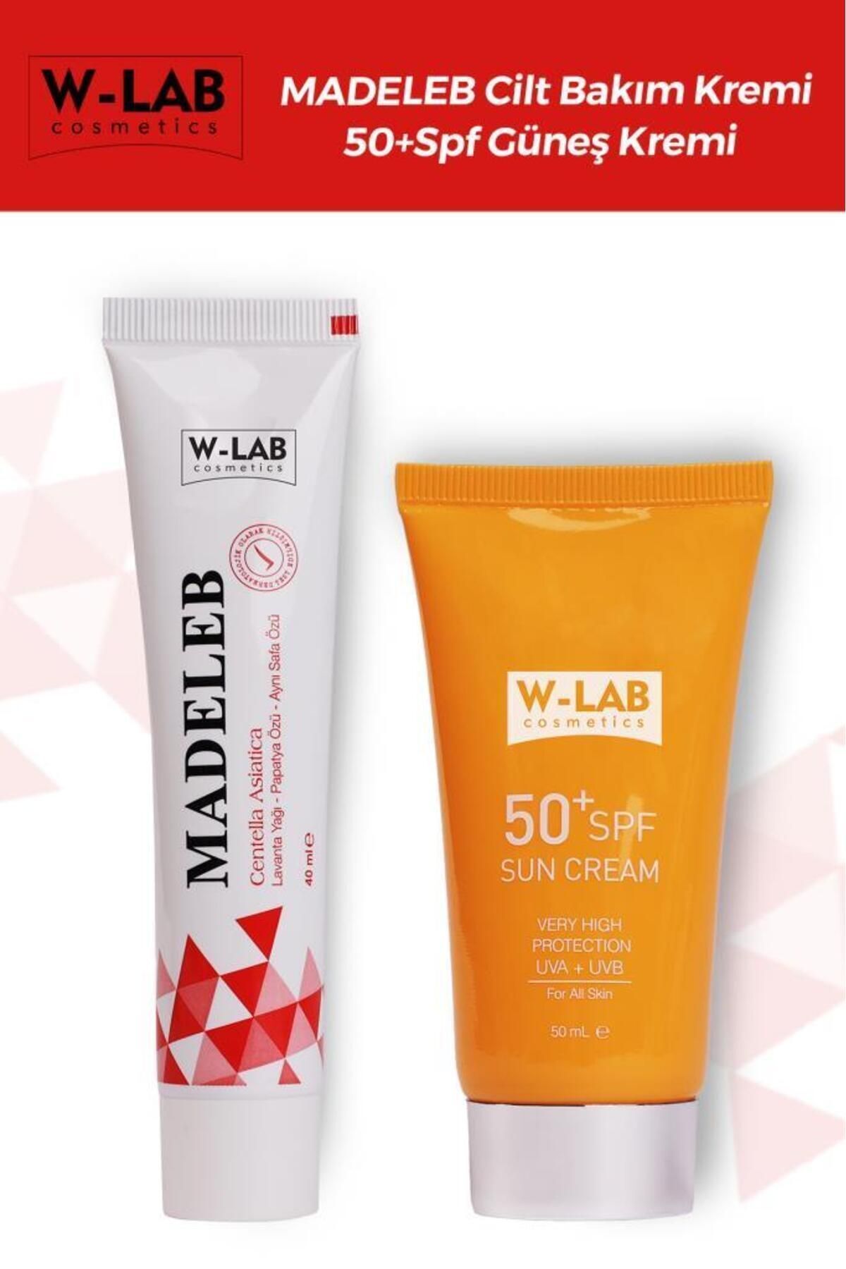 W-Lab Kozmetik Madeleb Krem 40 ml ve W Lab Güneş Koruyucu Krem 50 ml Set