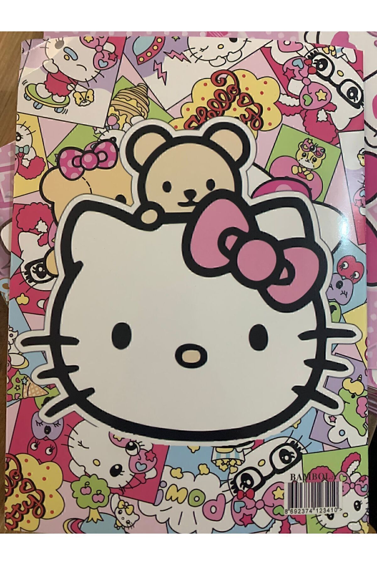 İYİ MODA My Melody Kuromi Hello Kitty 16 sayfa Boyama Kitabı Sticker Maske Seti