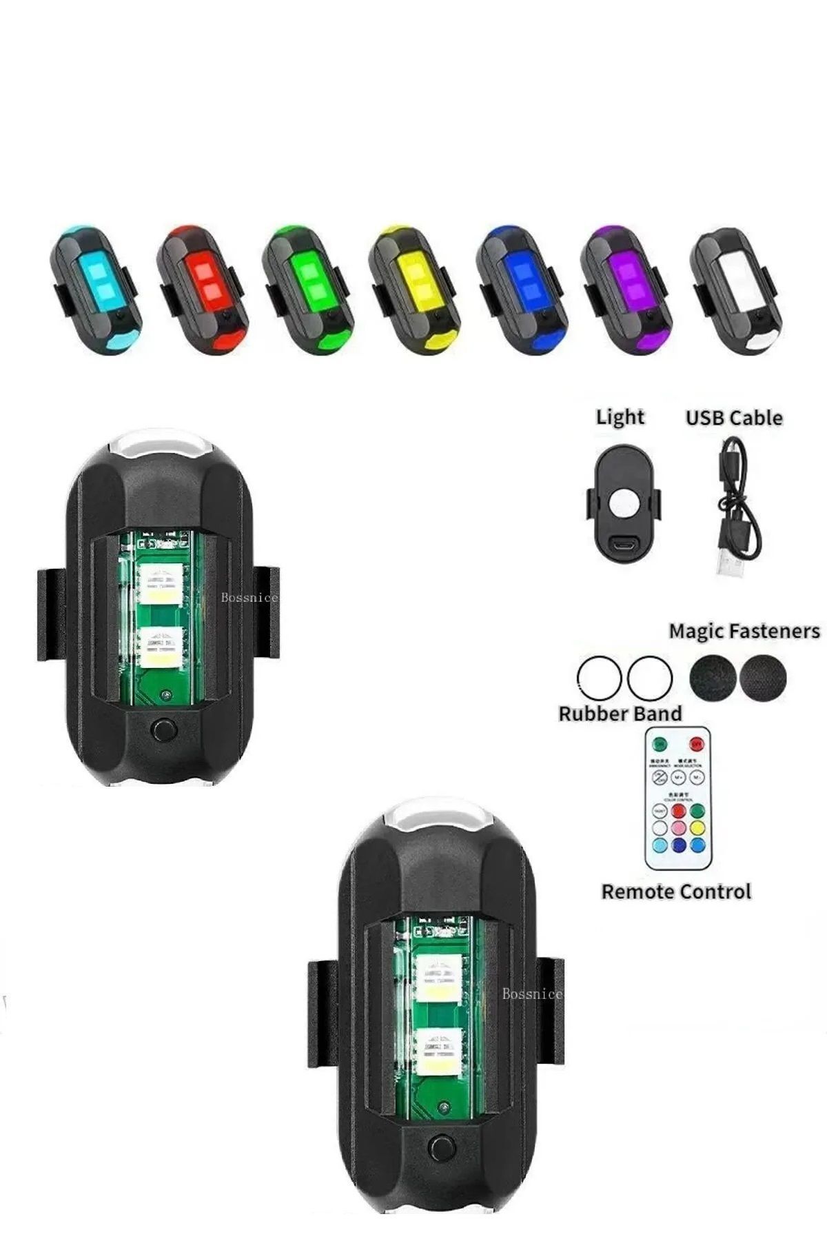 Mbois Motor Drone Uçak Kanadı Led Şarjlı Kablosuz Kumandalı 2 Adet led 1 Kumanda