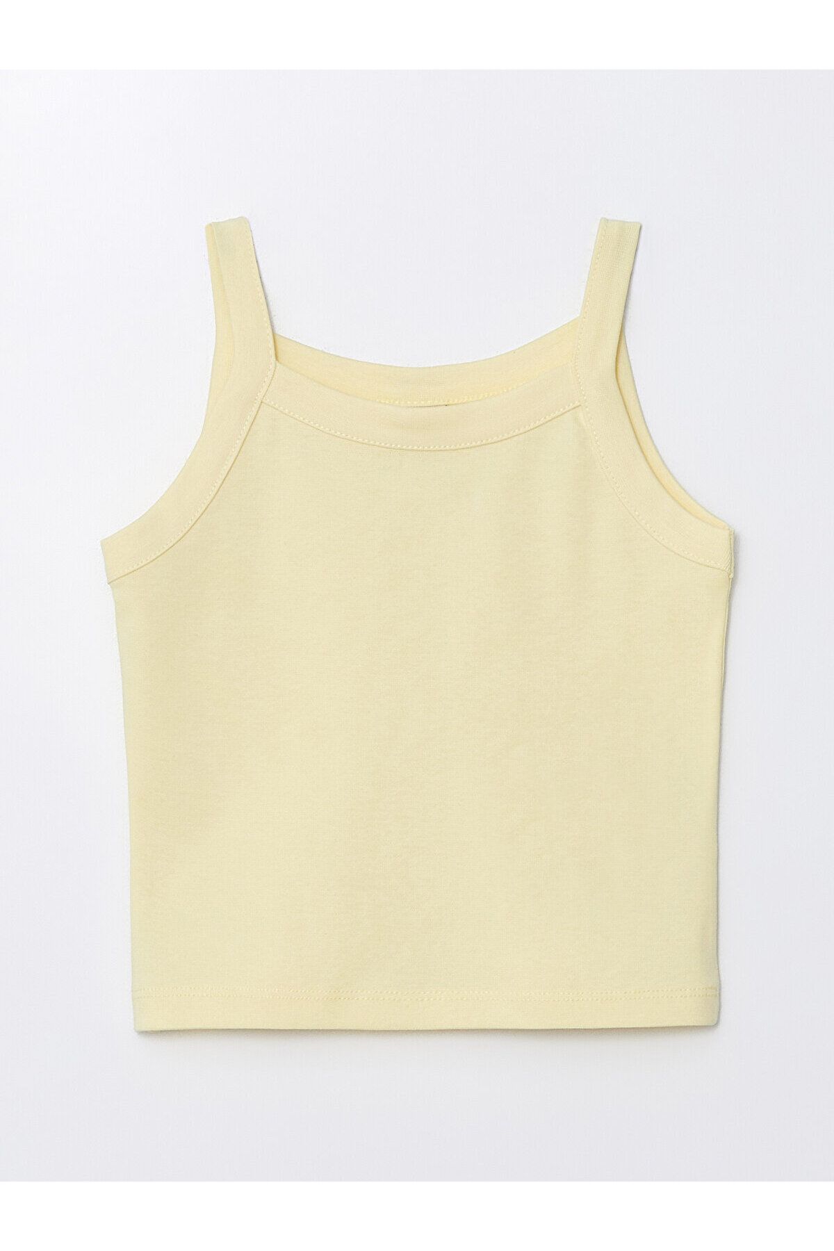 LC Waikiki LCW Kare Yaka Basic Kız Çocuk Crop Atlet
