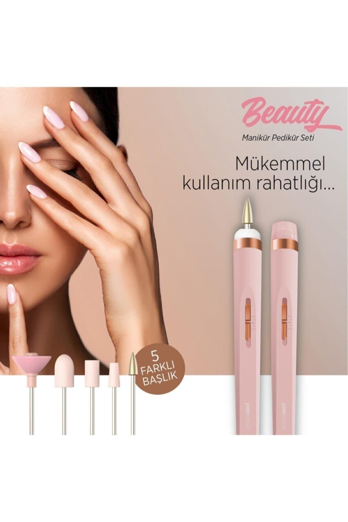 Polosmart Manikür & Pedikür Set Rose Gold Psc 16