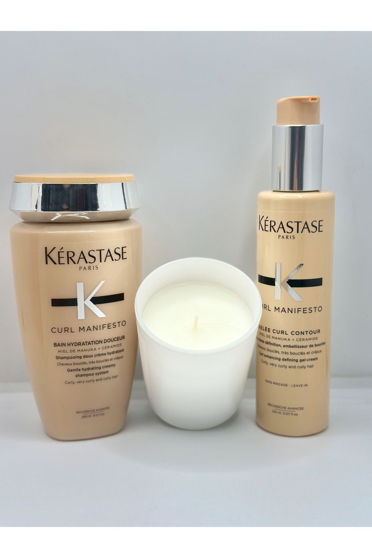 Kerastase Curl Manifesto Dalgalı ve Kıvırcık Saçlara Özel Bukle Güzelleştirici Şampuan ve Jel Krem CYT66741369