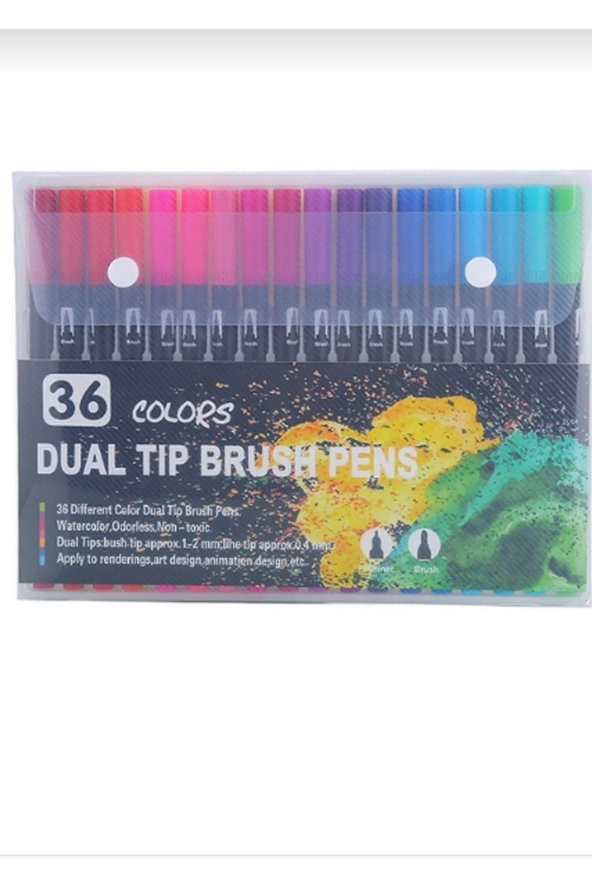 Yağmurella Dual Brush Pen 36 'lı Set Su Bazlı