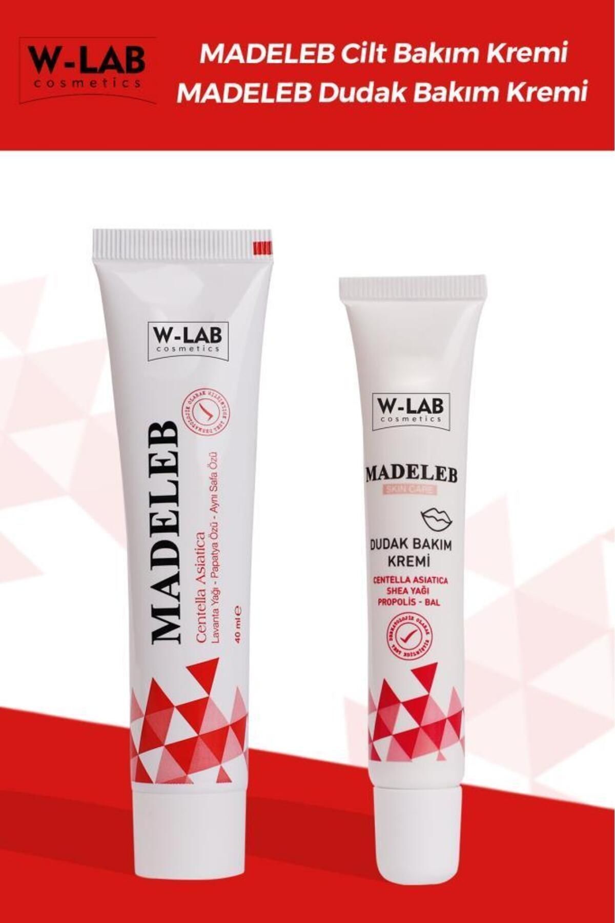 W-Lab Kozmetik Madeleb Krem 40 ml ve  Madeleb Dudak Bakım Kremi 20 ml Set