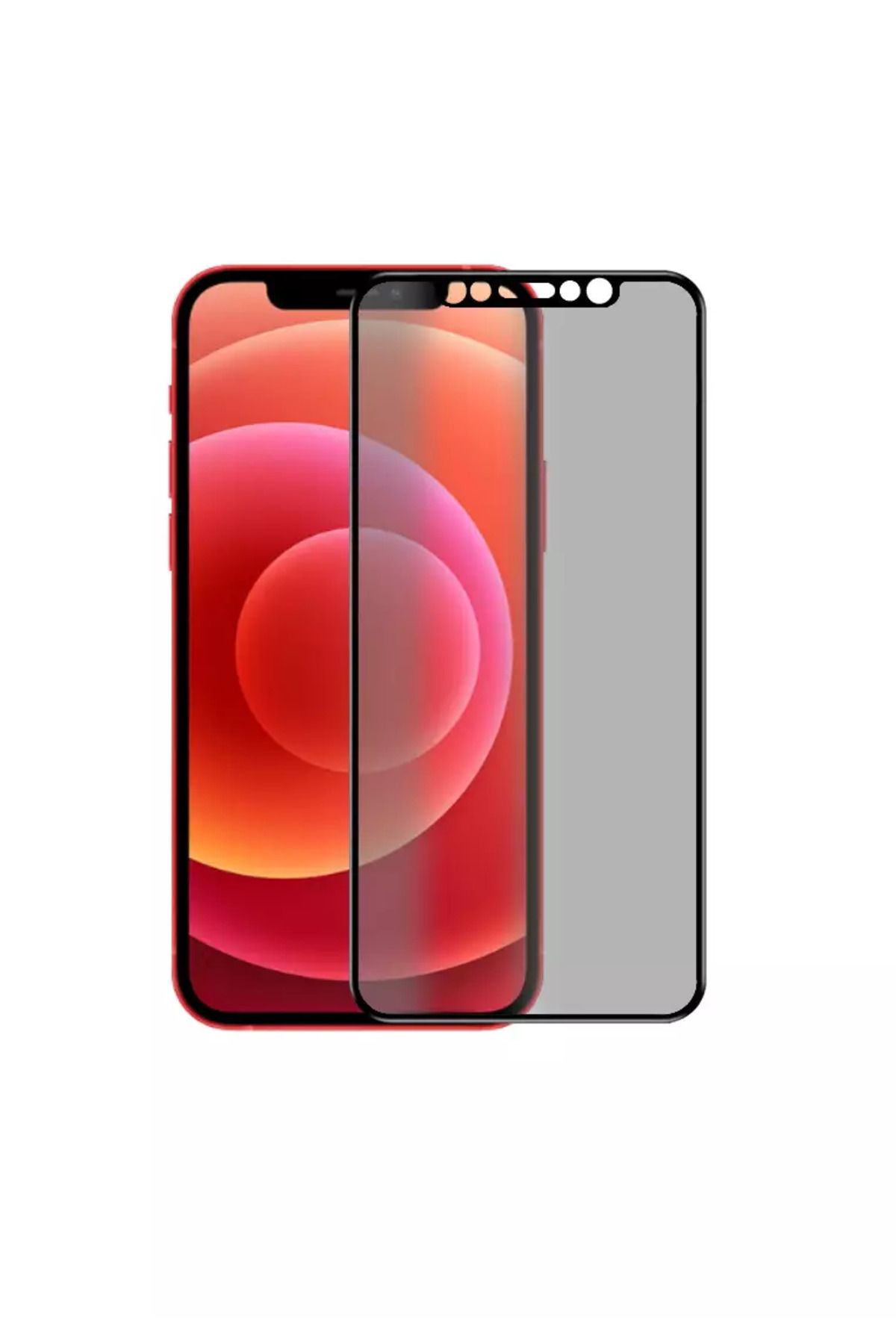 Fibaks Apple iPhone 12 Mini Uyumlu Tam Kaplayan Hayalet Seramik Ekran Koruyucu Kırılmaz Nano Cam Koruma