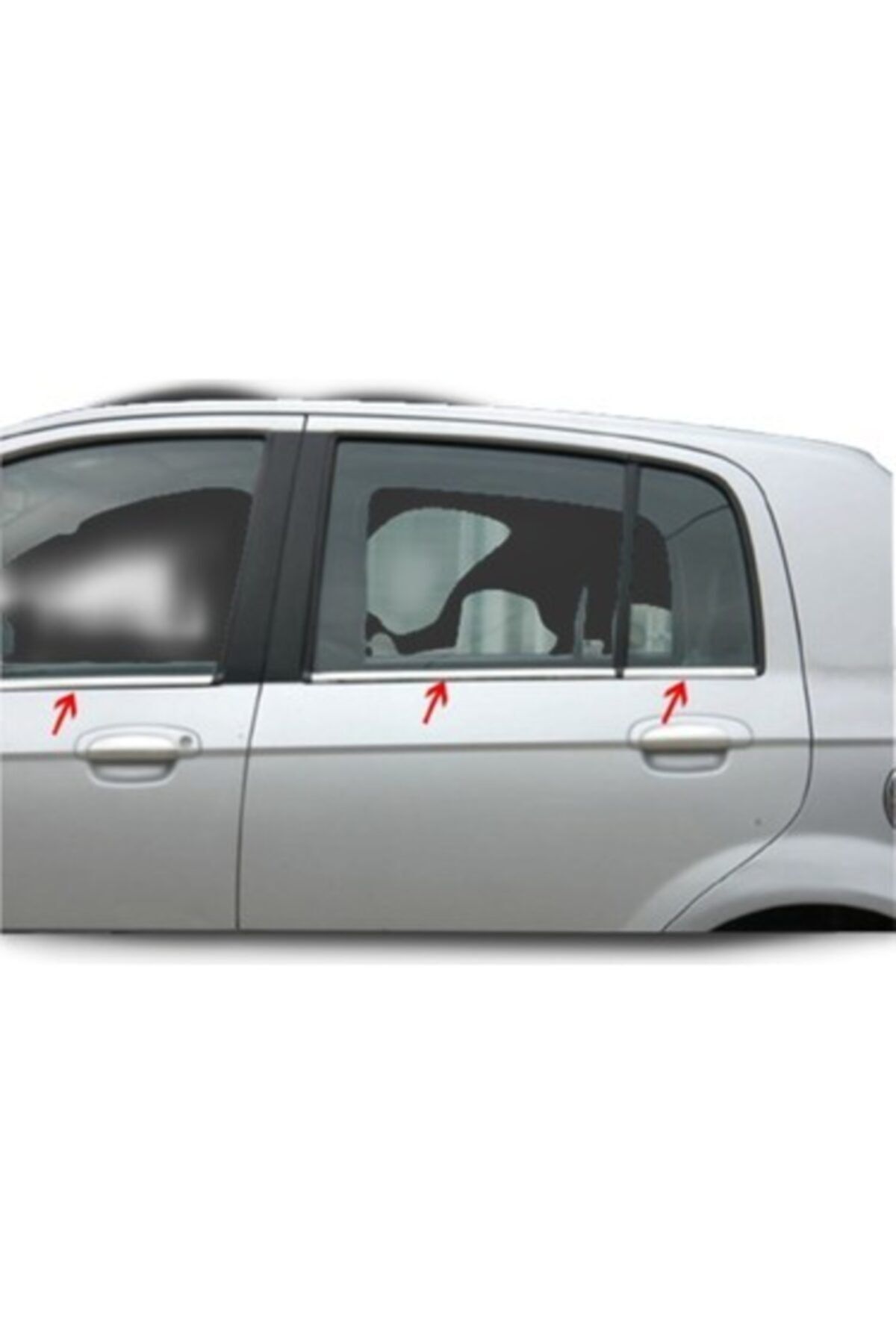 darwish Hyundai Getz Krom Cam Çıtası 6 Parça 2002-2011 Arası Uyumlu