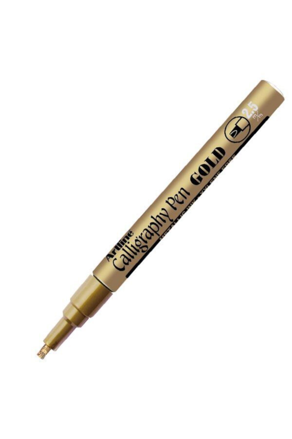 artline Metalik Kaligrafi Kalemi Altın 2.5mm Davetiye Kalemi.