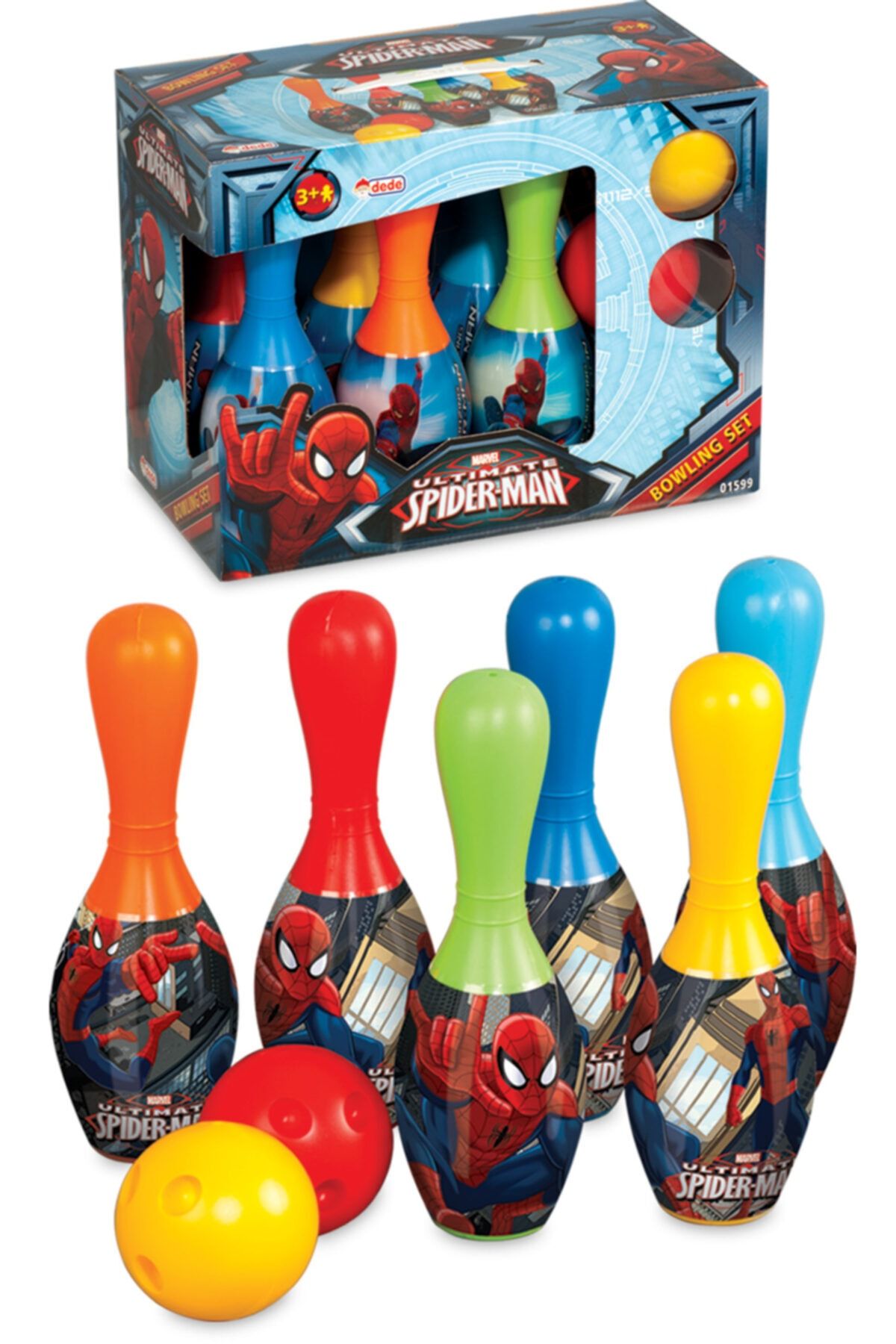 DEDE Spiderman Bowling Set