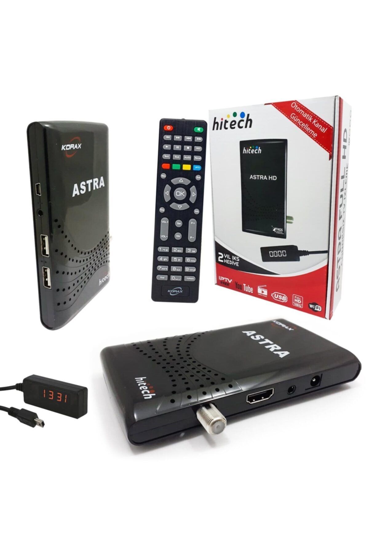 HiTech Mini Hd Uydu Alıcısı Tv Wifi Hıtech Astra-hd