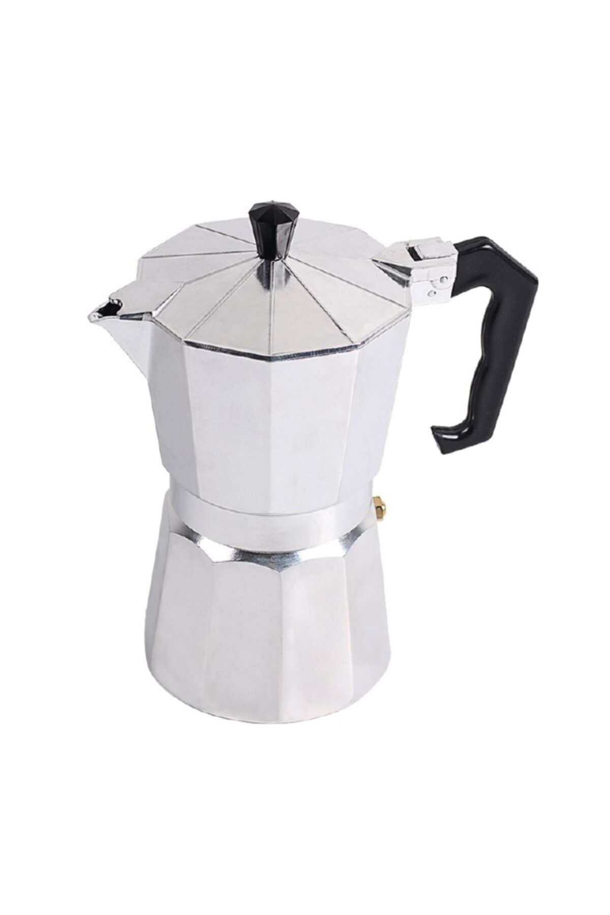 Genel Markalar BPA Free Espresso Mocha Pot 6 Bardak 250-350 ml Metalik Alüminyum