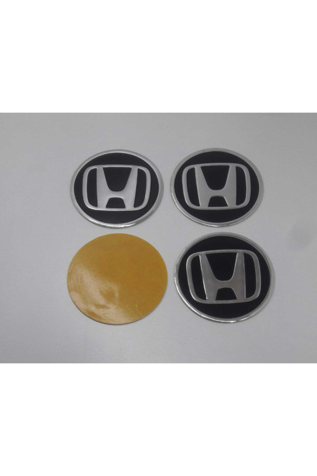 Honda Jant Göbeği Etiketi 90mm Çap Siyah