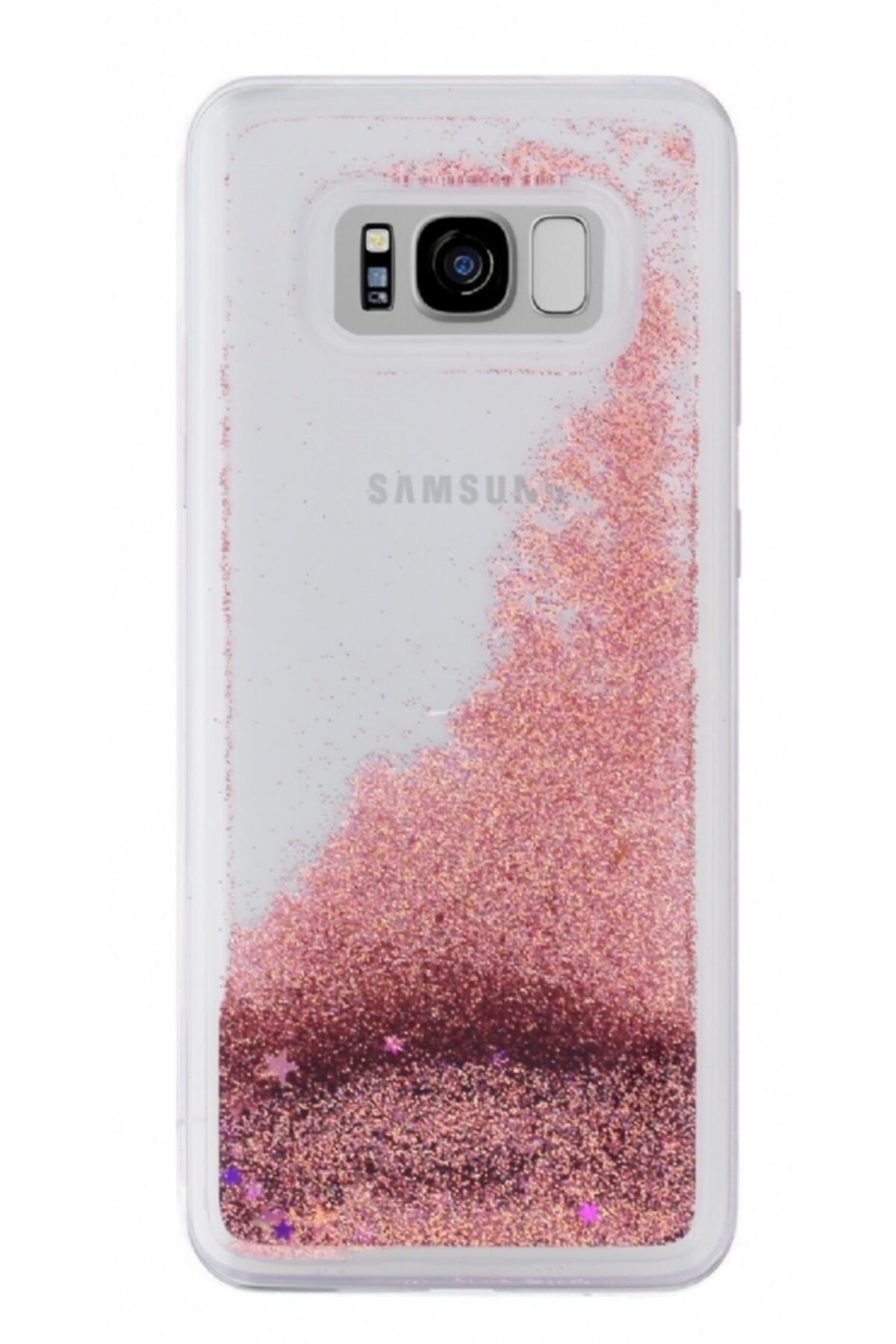 Mobilcadde Samsung Galaxy S8 Plus Sulu Rose Gold Rubber Kılıf