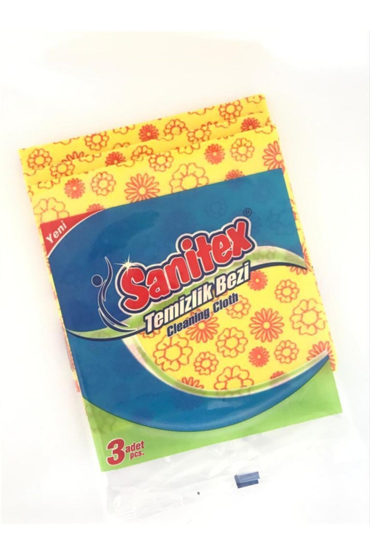 Sanitex Süper Desenli Temizlik Bezi 3'lü