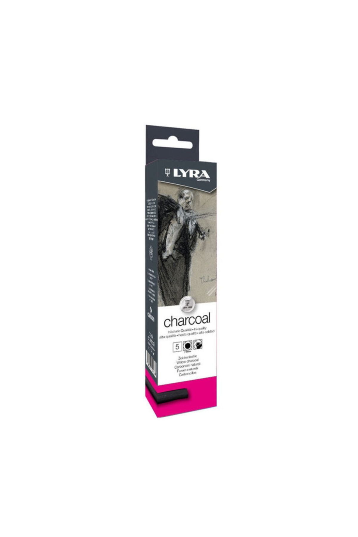 Lyra Willow Charcoal Füzen - Doğal Kömür Çubuklar 7-9 Mm. 5 Adet