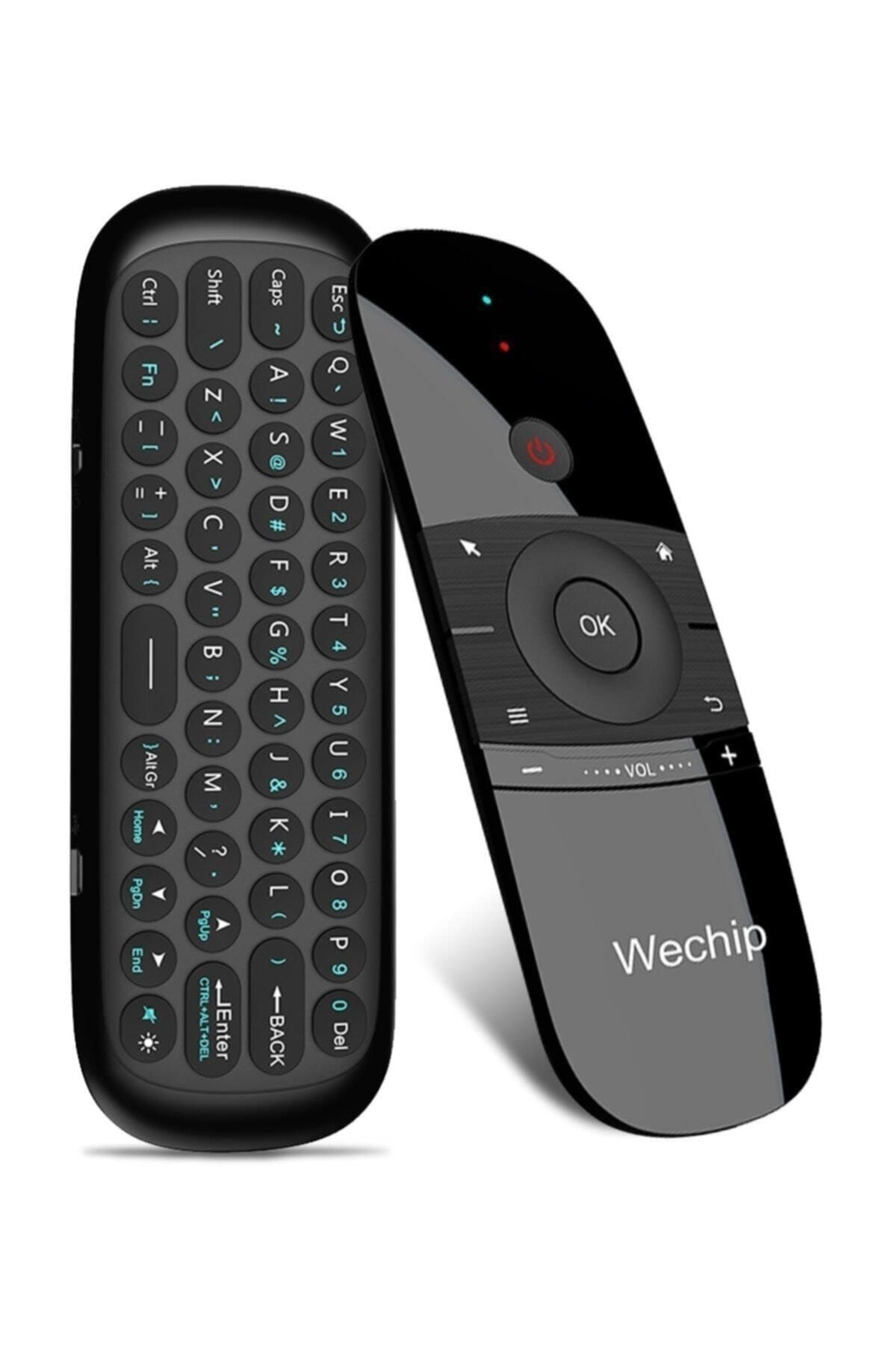 Wechip W1 2.4g Kablosuz Klavye Uzaktan Kumanda Air Mouse